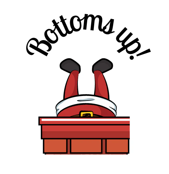 Bottoms Up Christmas Design Drink Toppers - Image 4