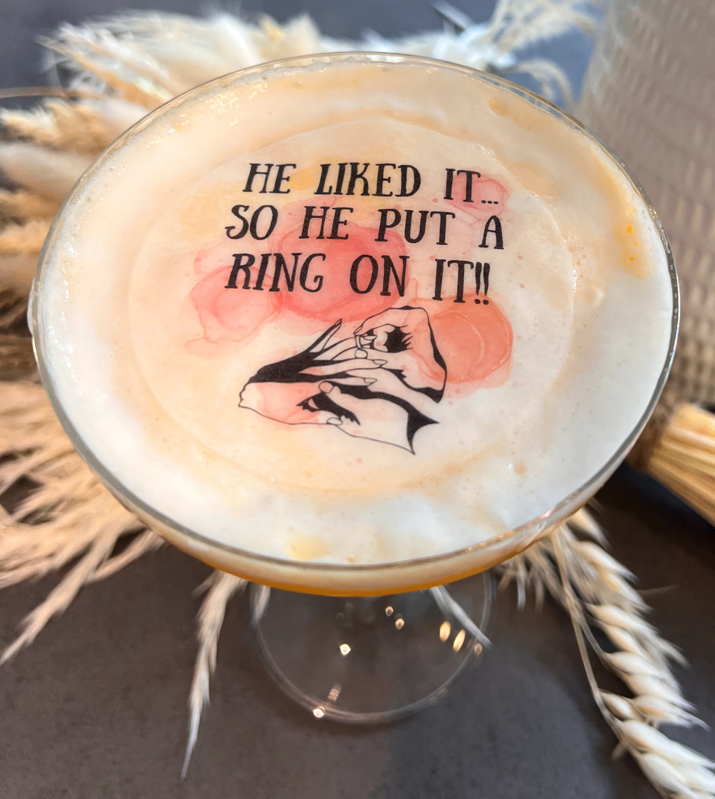 Ring On It Engagement Design Edible Cocktail Drink Toppers - Image 2