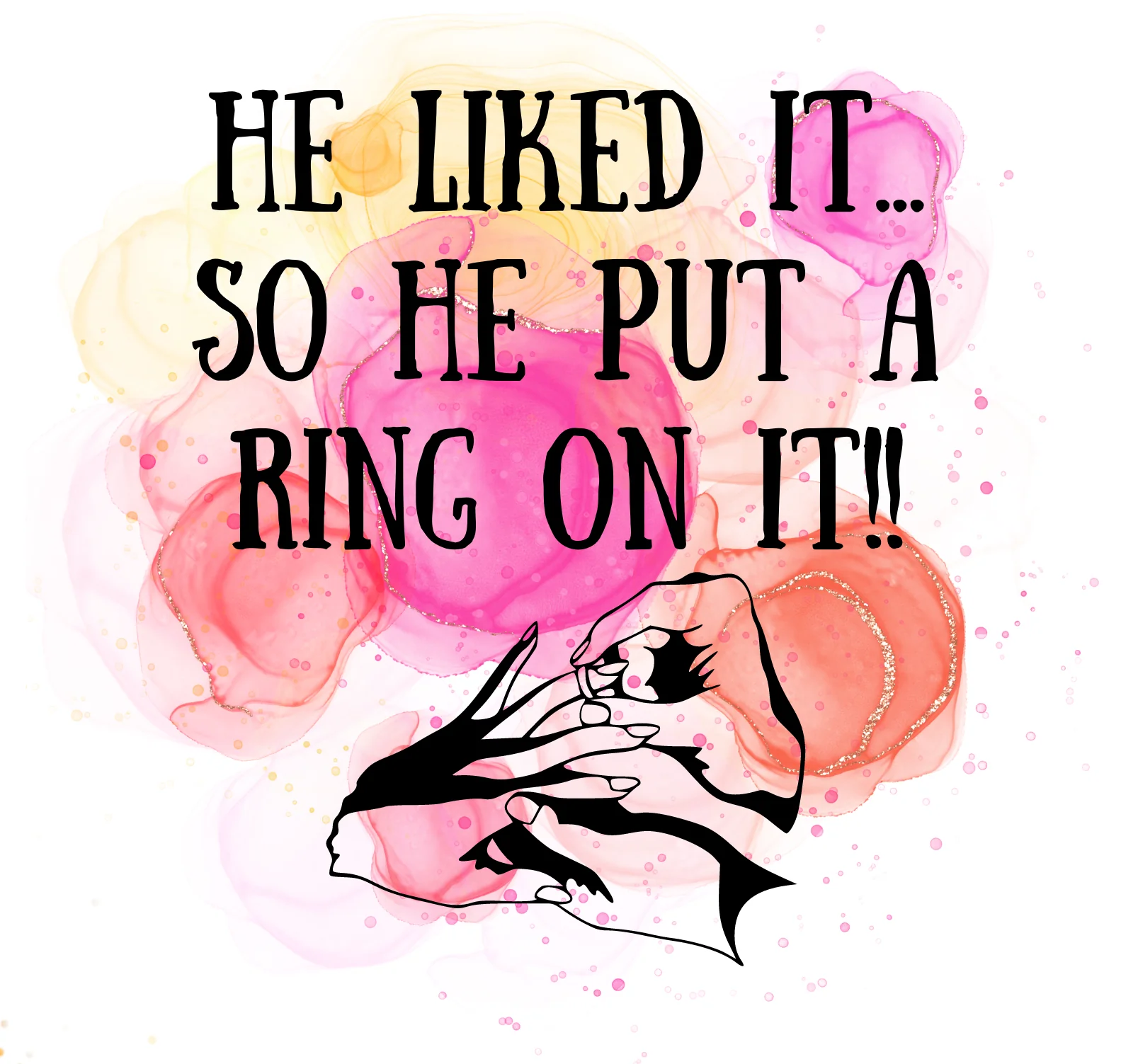 Ring On It Engagement Design Edible Cocktail Drink Toppers - Image 3
