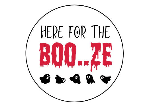 Here for the Boo..ze Design Edible Drinks Toppers