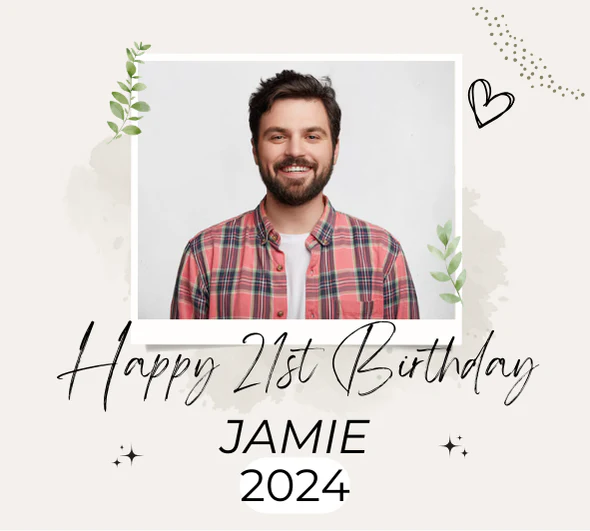 Personalised 21st Birthday Est 2003 Limited Edition Shot Glass & Heart Photo Miniature Alcohol Bottle - Image 5