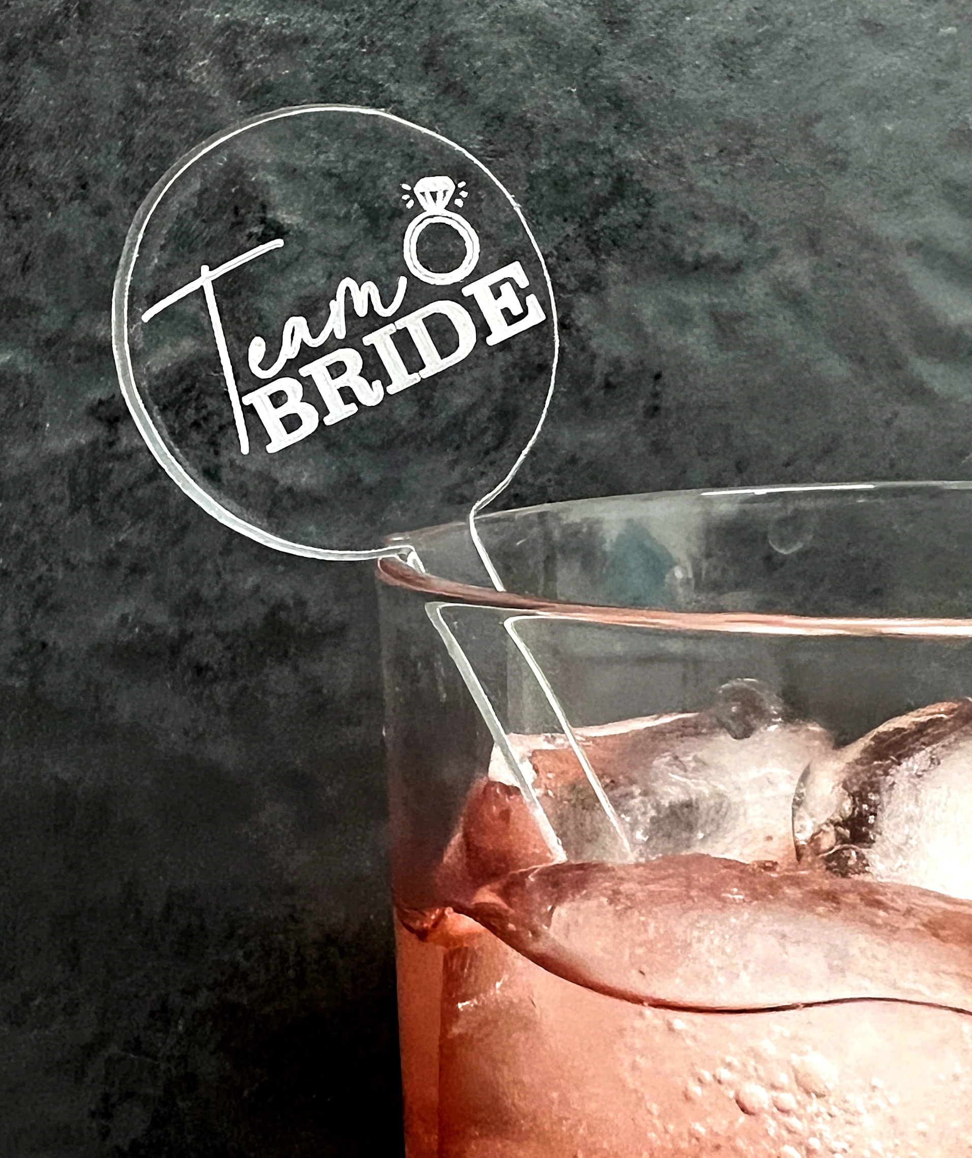 Acrylic Stirrers - Team Bride Design