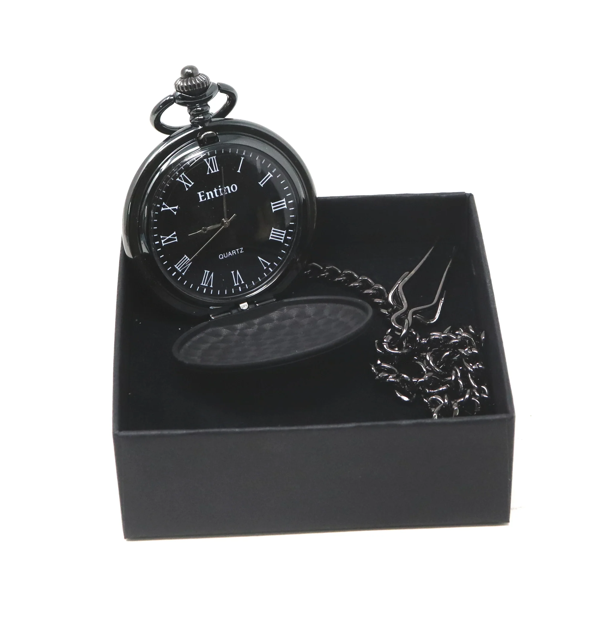 Personalised Black Pocket Watch - Christening/Communion Design - Image 3