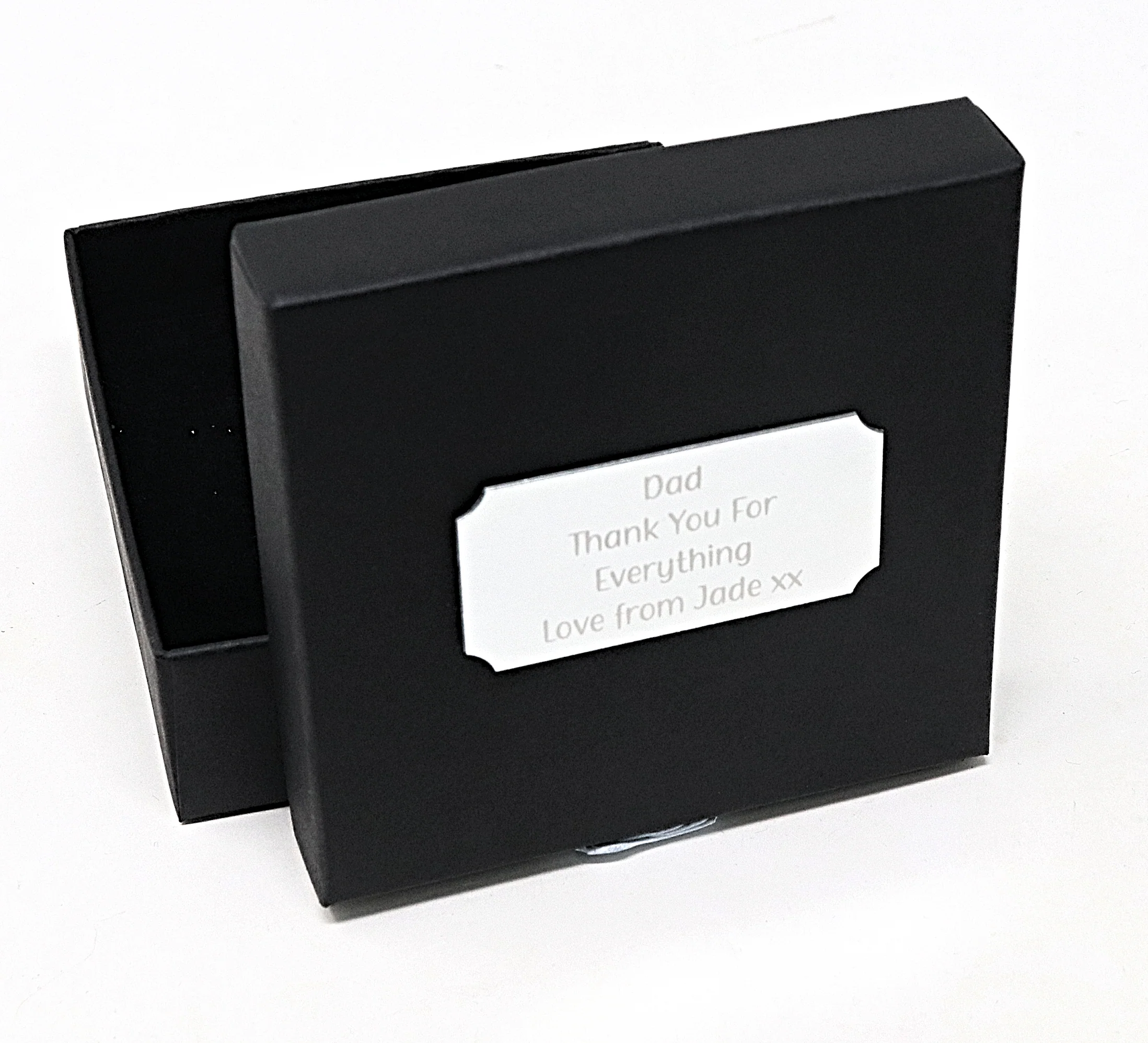 Personalised Black Pocket Watch - Today A Bride Wedding Design - Image 3