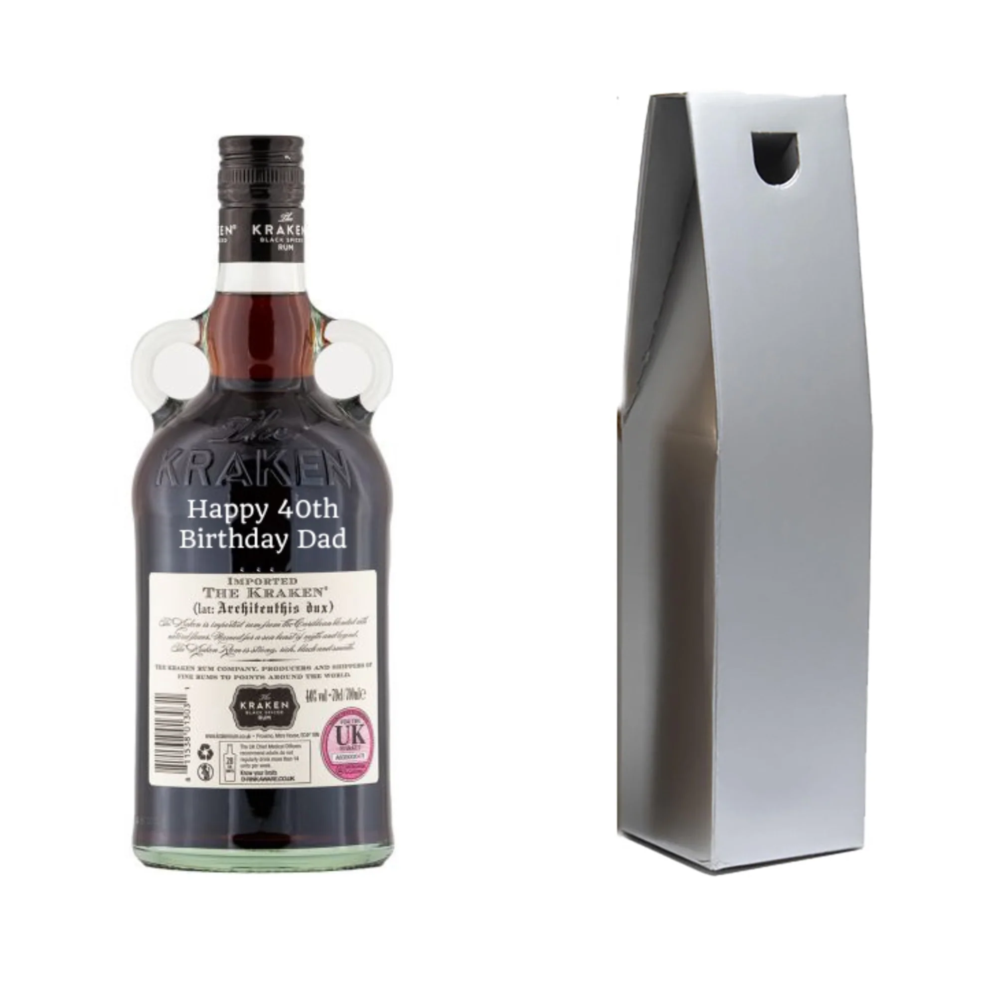 Personalised Bottle of Kraken Black Spiced Rum 70cl - Image 3