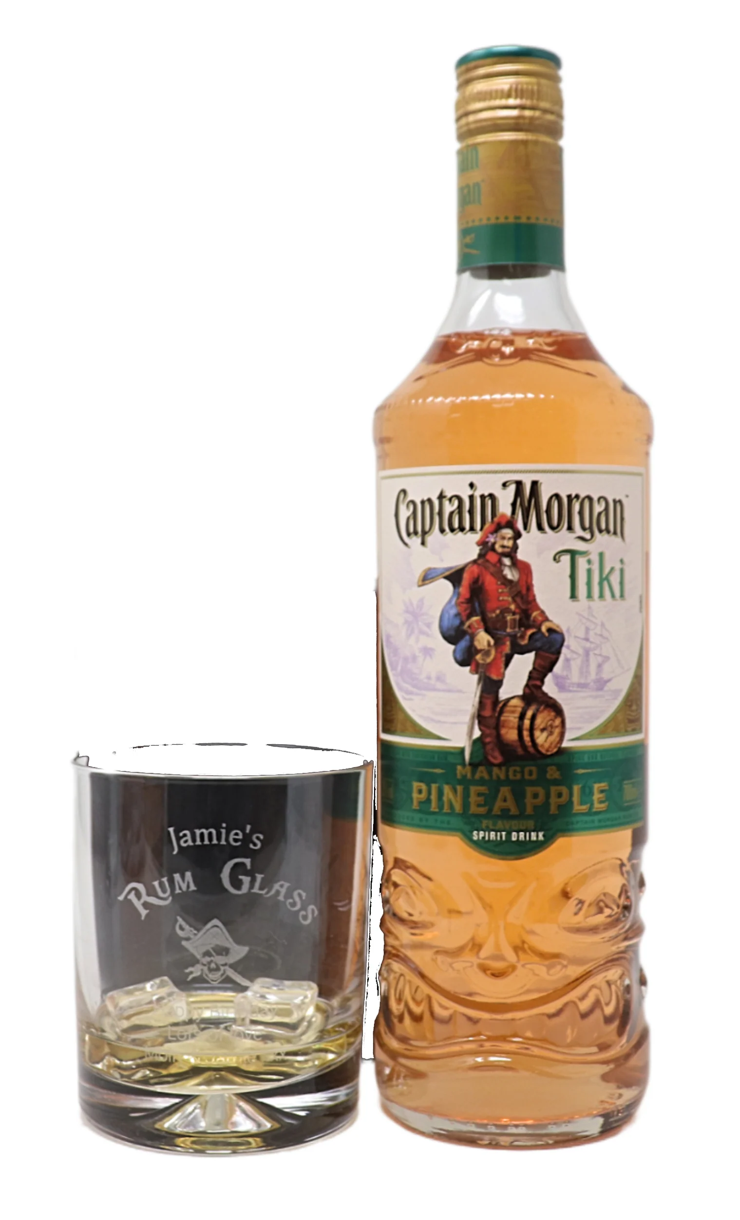 Personalised Rum Glass Tumbler & 70cl Captain Morgan Rum Gift Set - Image 8
