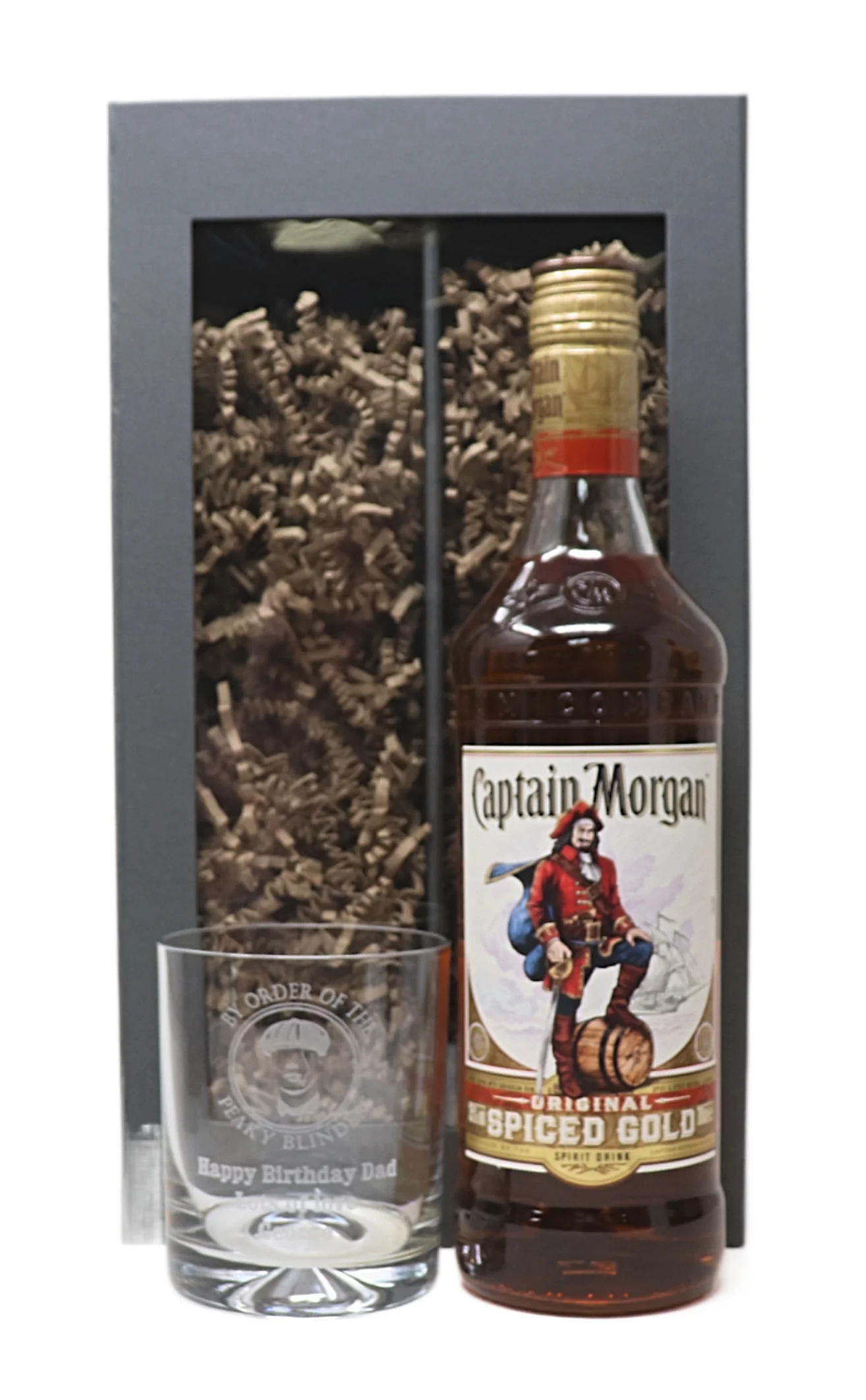 Personalised Glass Tumbler & Bottle of Alcohol - Peaky Blinders Design - Image 4
