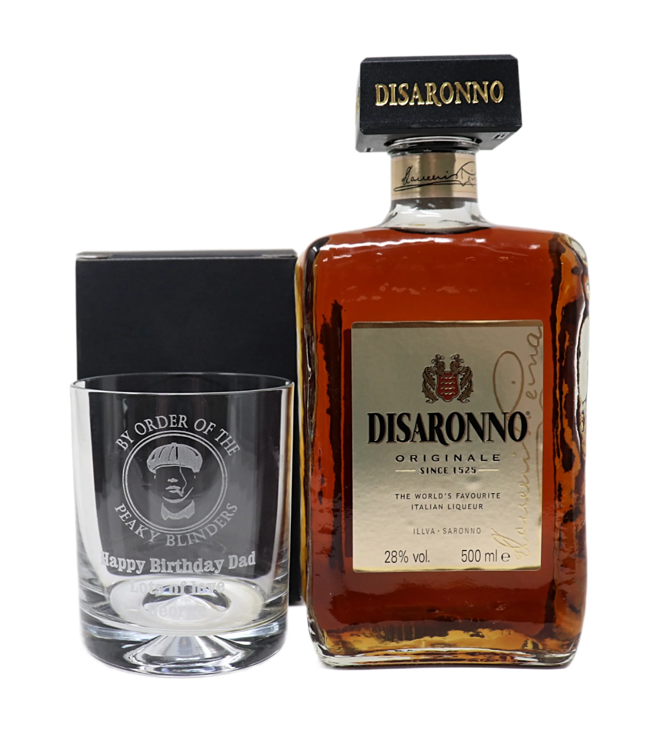 Personalised Glass Tumbler & Bottle of Alcohol - Peaky Blinders Design - Image 5