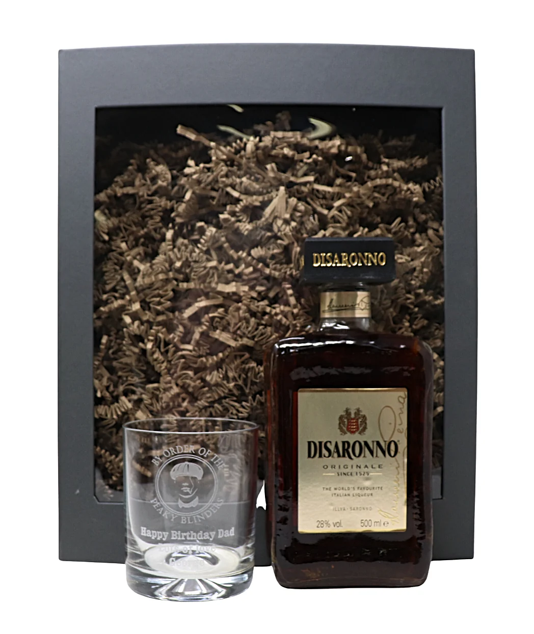 Personalised Glass Tumbler & Bottle of Alcohol - Peaky Blinders Design - Image 6