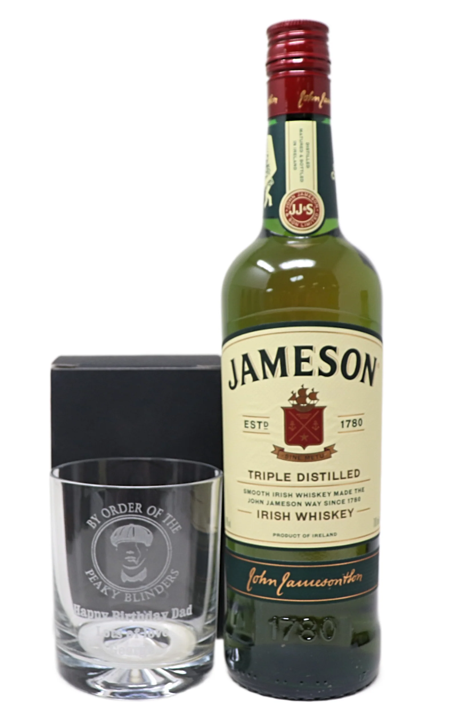 Personalised Glass Tumbler & Bottle of Alcohol - Peaky Blinders Design - Image 7