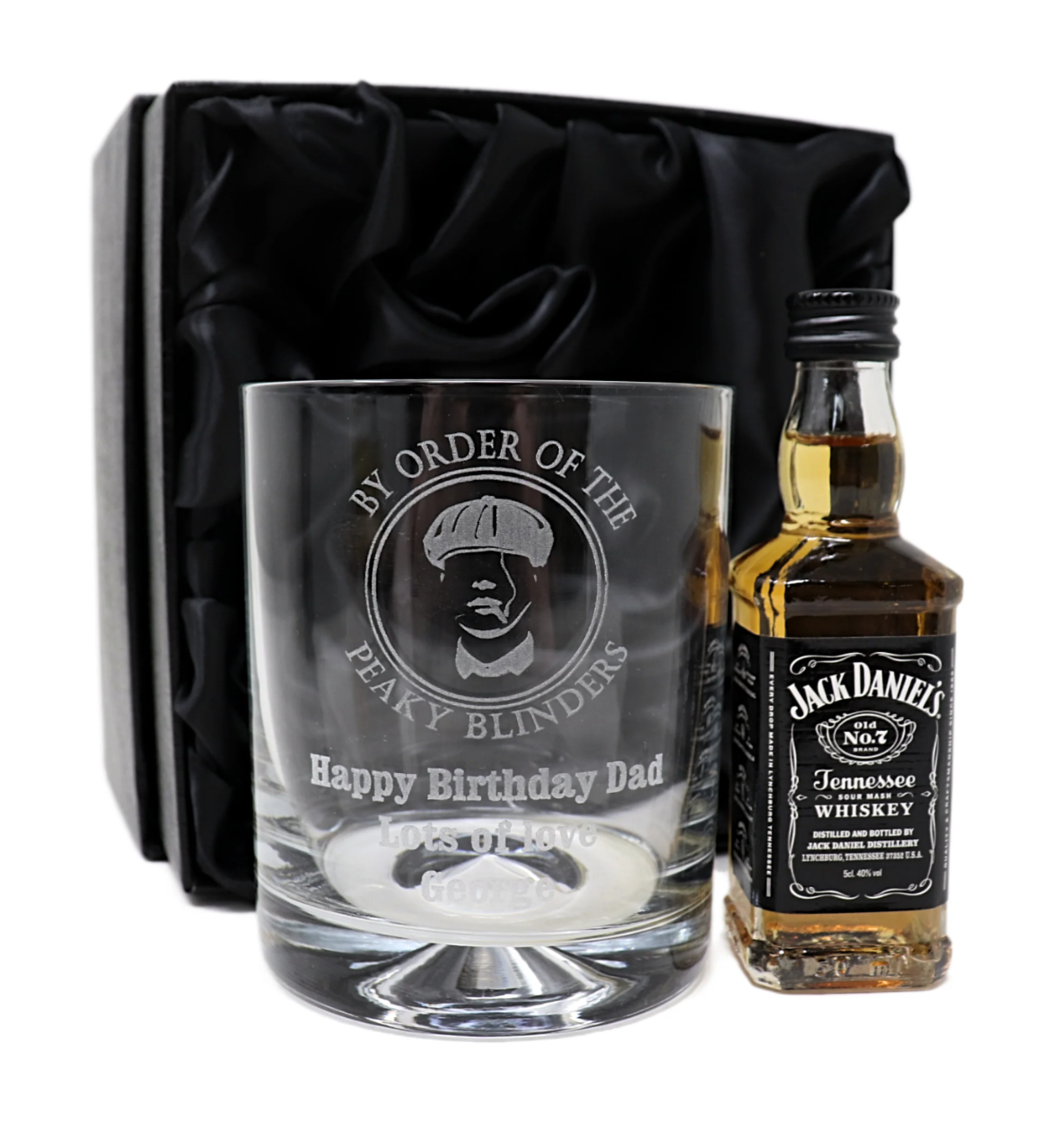 Personalised Glass Tumbler & Miniature - Peaky Blinders Design - Image 9
