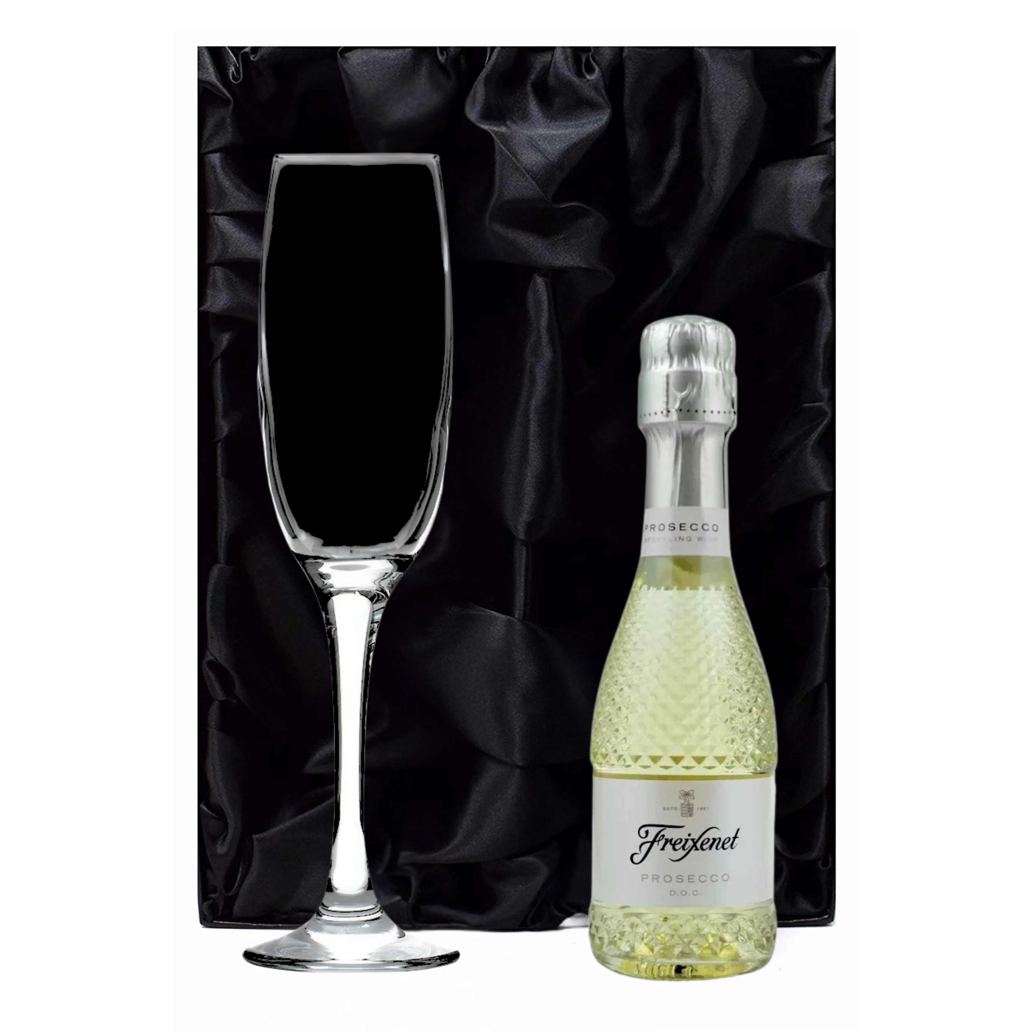 Personalised Fusion Flute & 20cl Prosecco in Silk Gift Box - Birthday Fabulous Design - Image 2