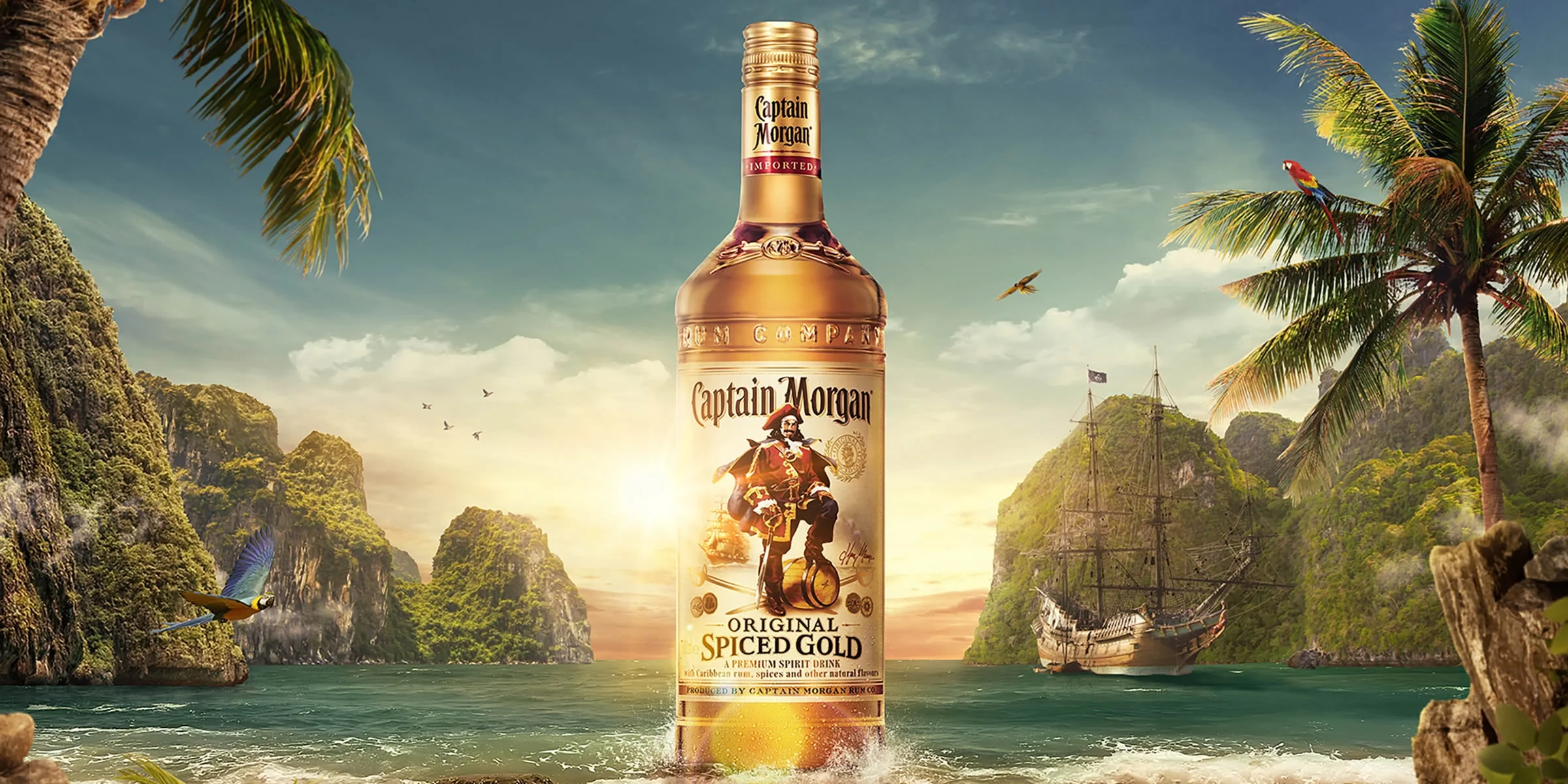Personalised Crystal Rum Glass Tumbler & 70cl Captain Morgan Spiced Rum - Image 2