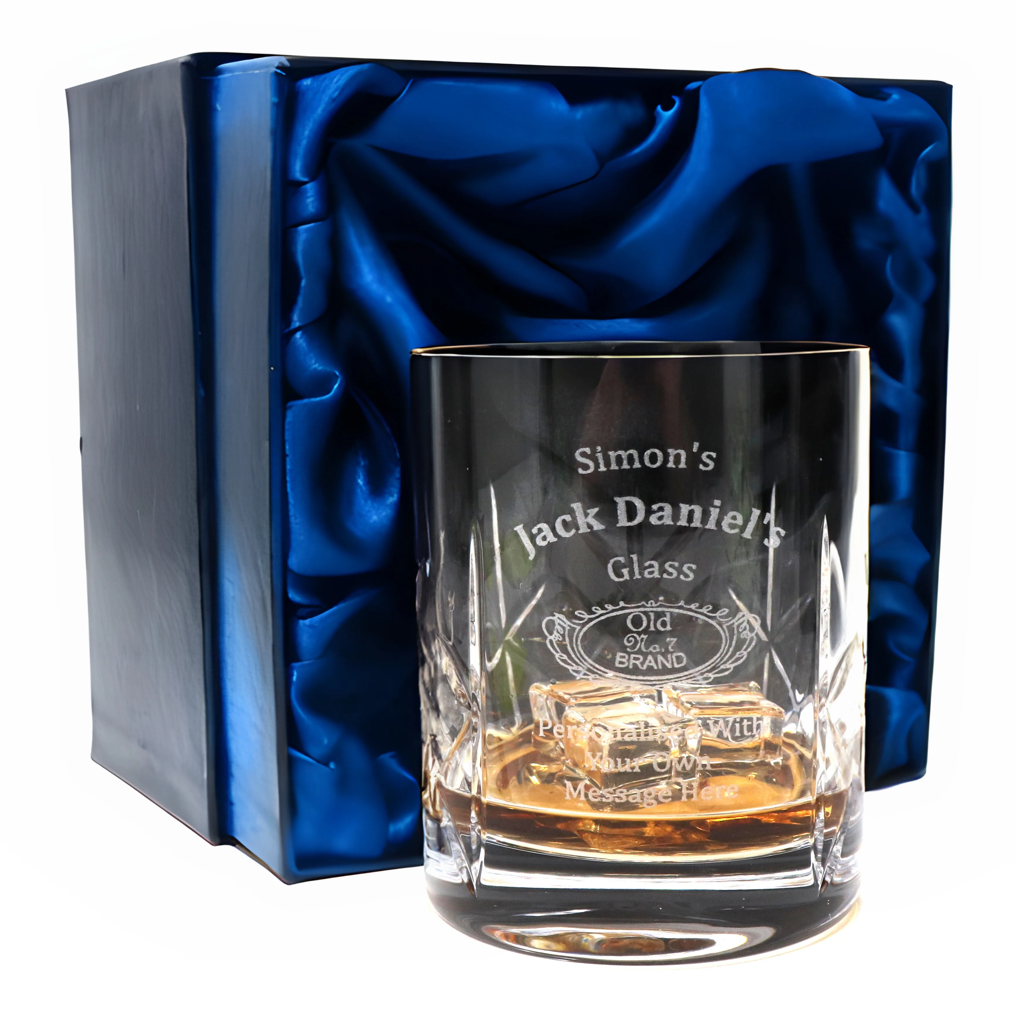 Personalised Crystal Glass Tumbler - Jack Daniels Design - Image 2