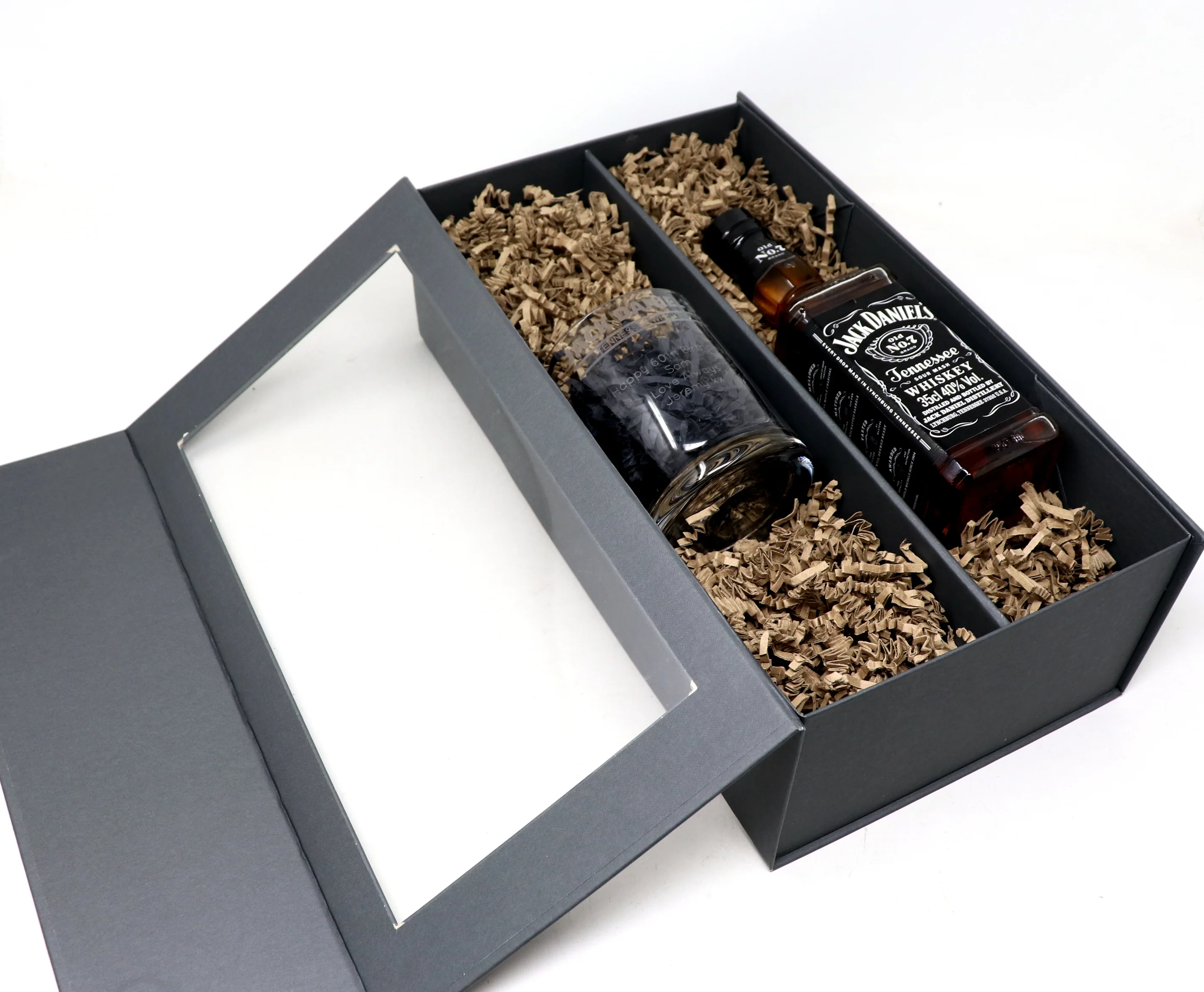 Personalised Glass Tumbler & Jack Daniels - Banner Design - Image 4