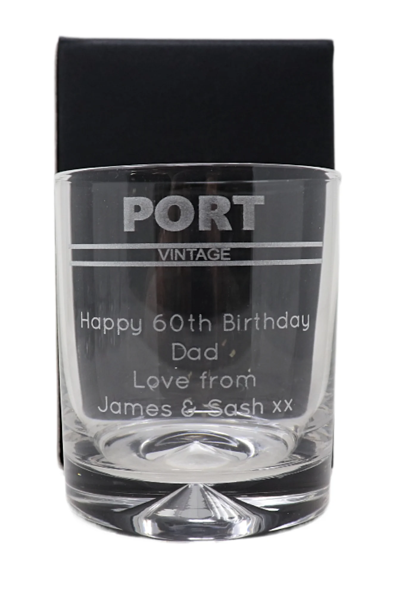 Personalised Glass Tumbler - Port Banner Design - Image 3