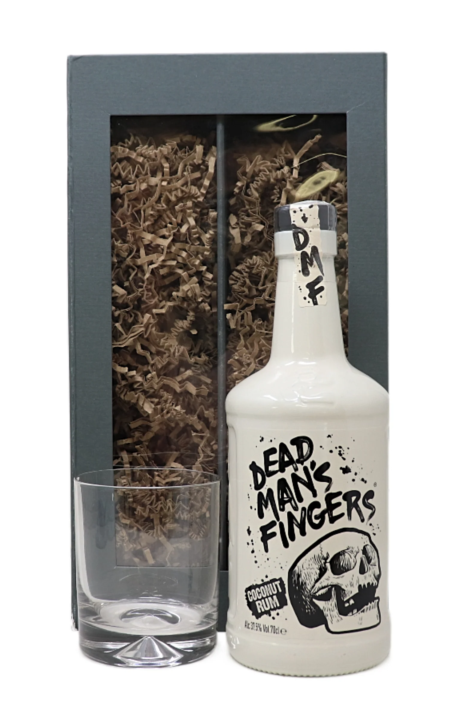 Personalised Glass Tumbler & 70cl Rum - Dead Man's Fingers Design - Image 10