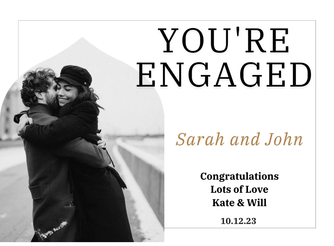 Personalised Prosecco Bottle Label - Engagement Photo Design - Image 2