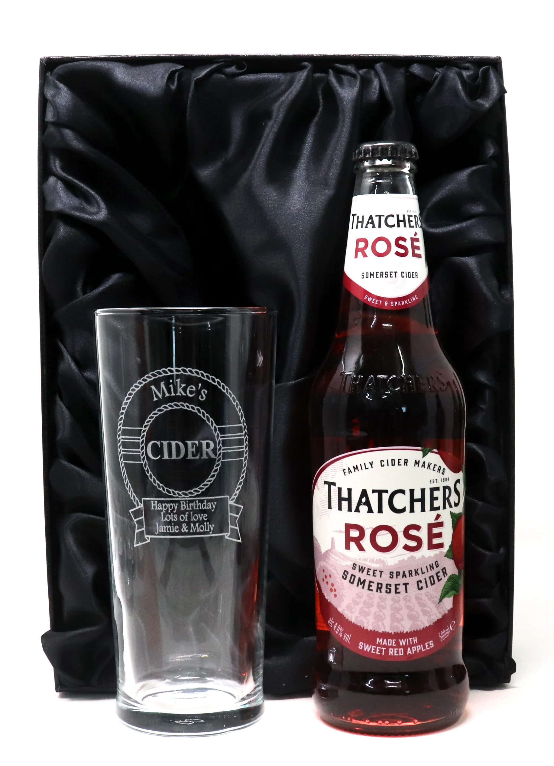 Personalised Pint Glass & Cider Gift Set - Cider Design - Image 12