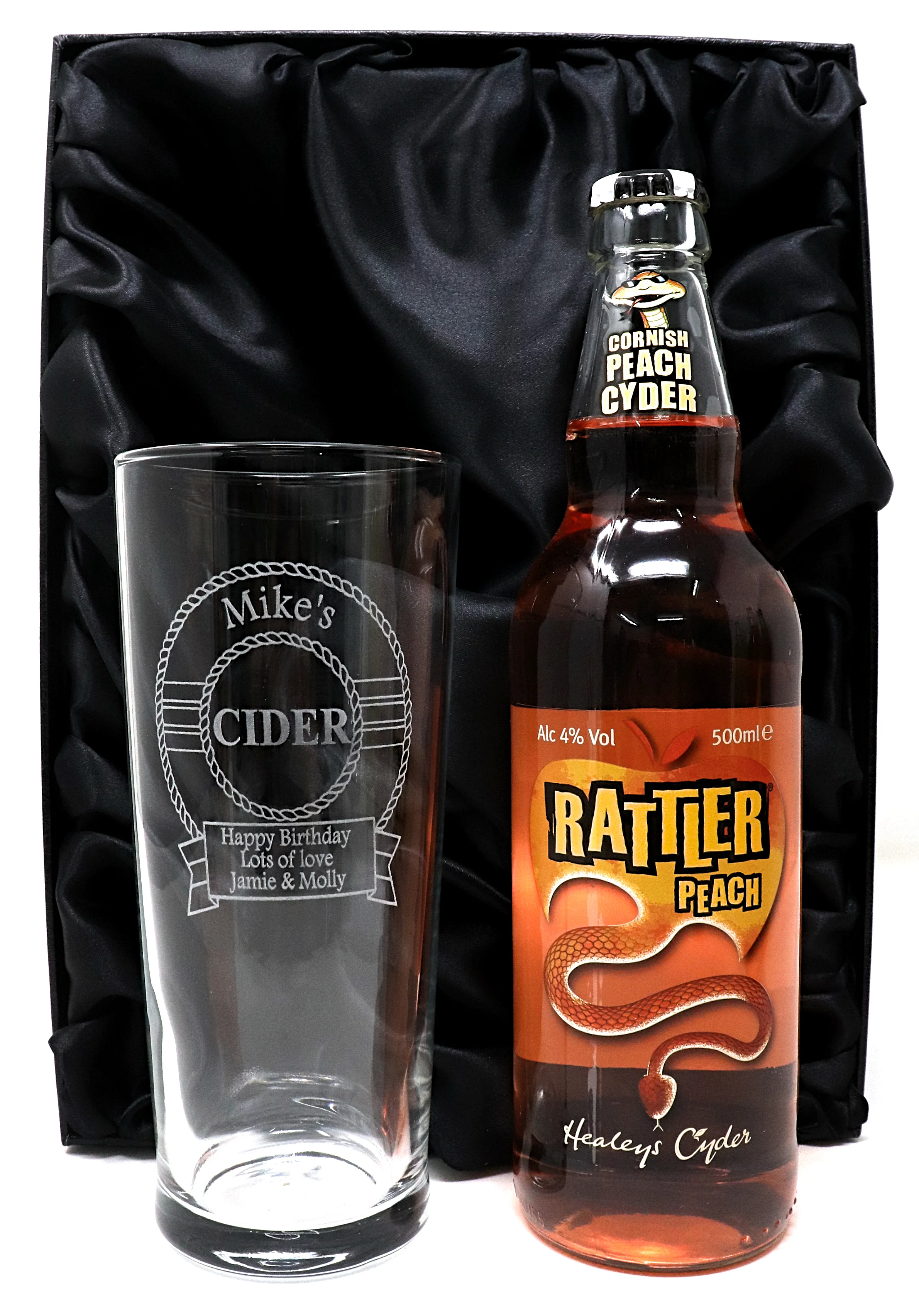 Personalised Pint Glass & Cider Gift Set - Cider Design - Image 13