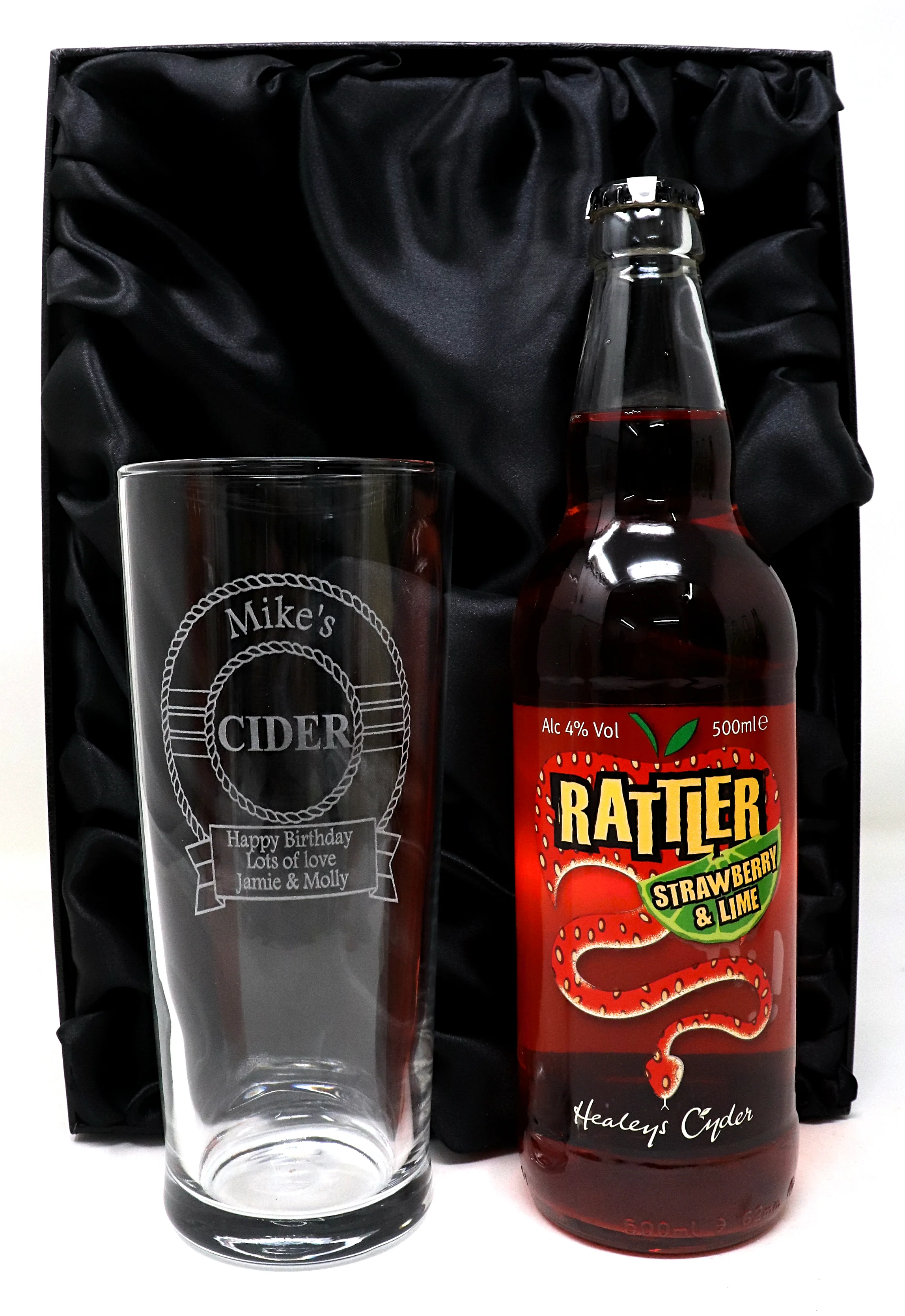 Personalised Pint Glass & Cider Gift Set - Cider Design - Image 14