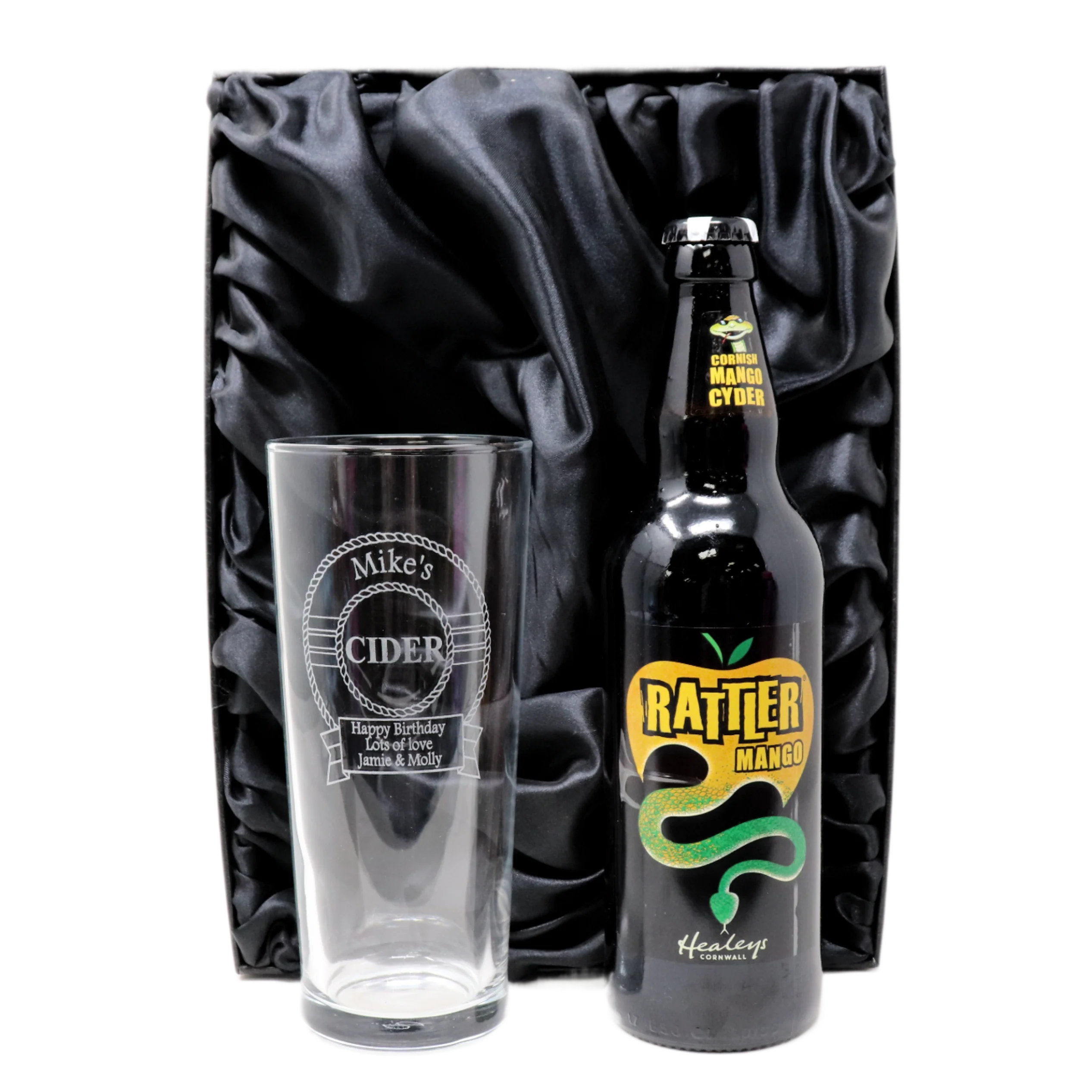 Personalised Pint Glass & Cider Gift Set - Cider Design - Image 15