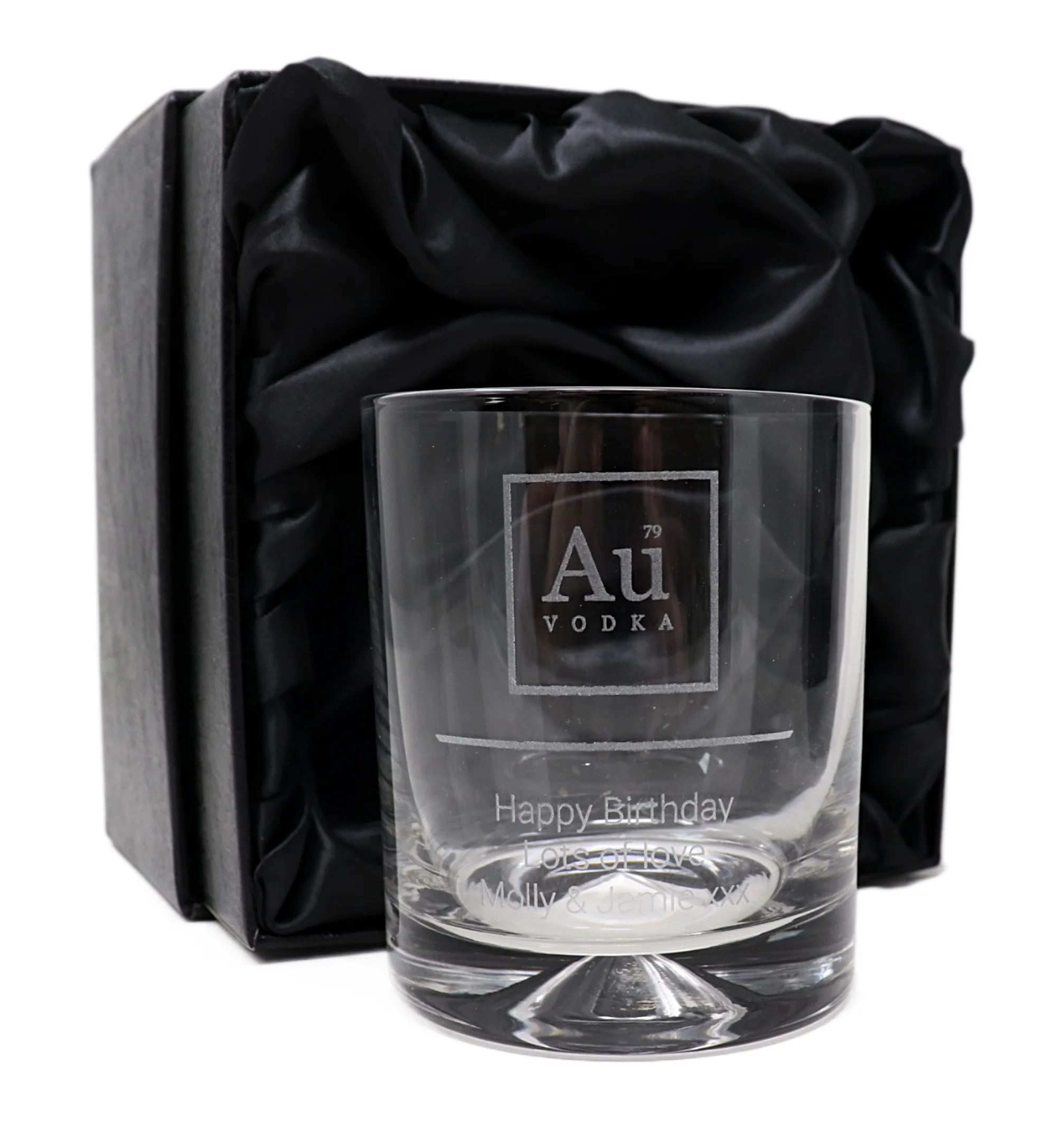 Personalised Glass Tumbler - Au Vodka Design - Image 3
