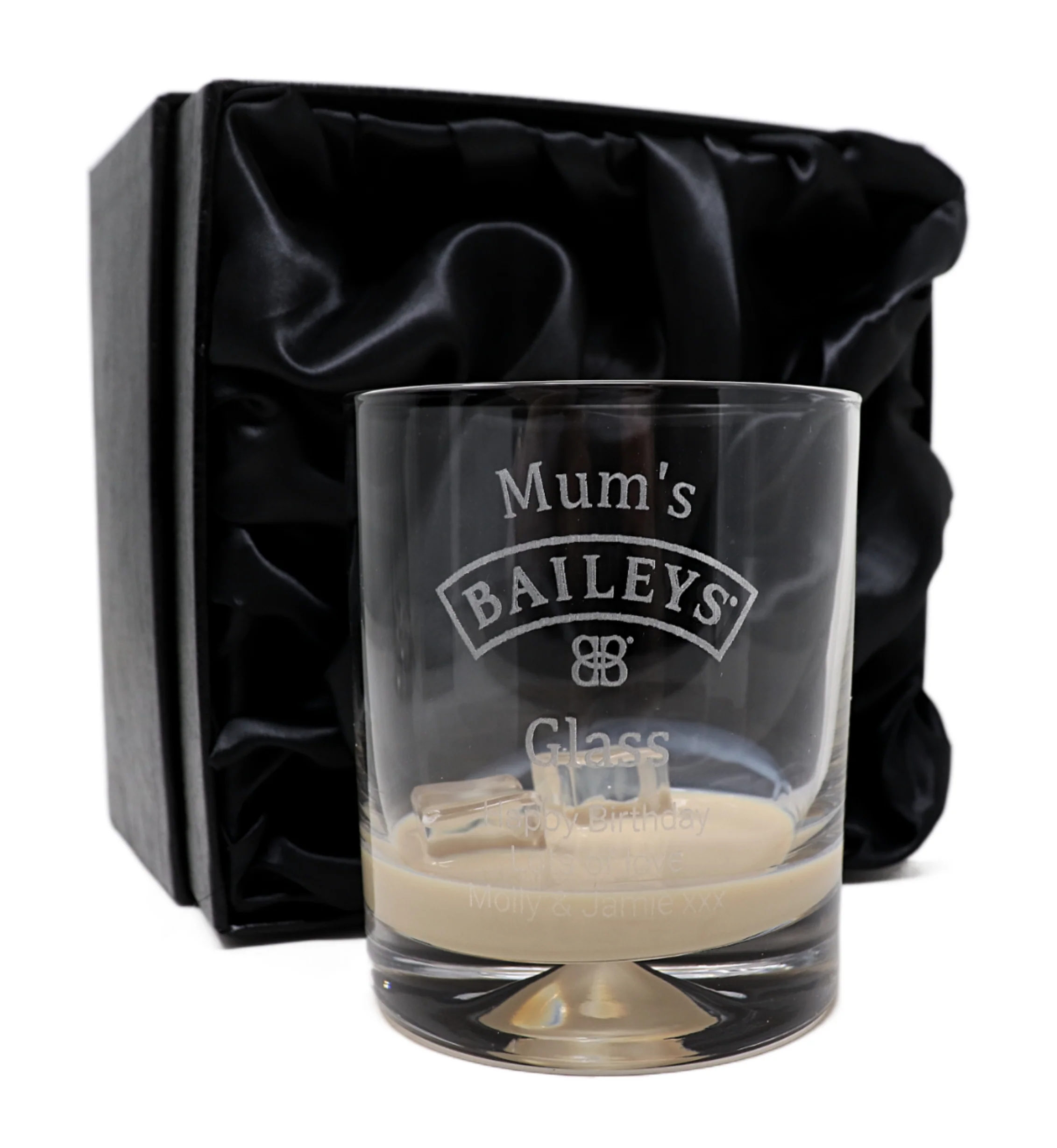Personalised Glass Tumbler - Baileys Design - Image 3