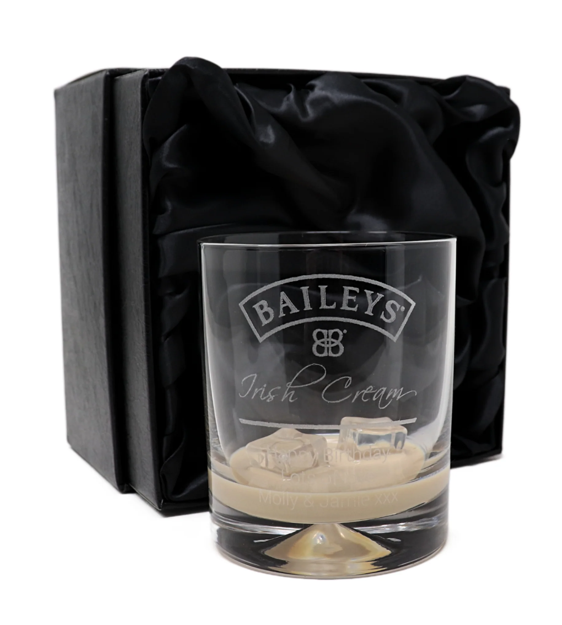 Personalised Glass Tumbler - Baileys Label Design - Image 3