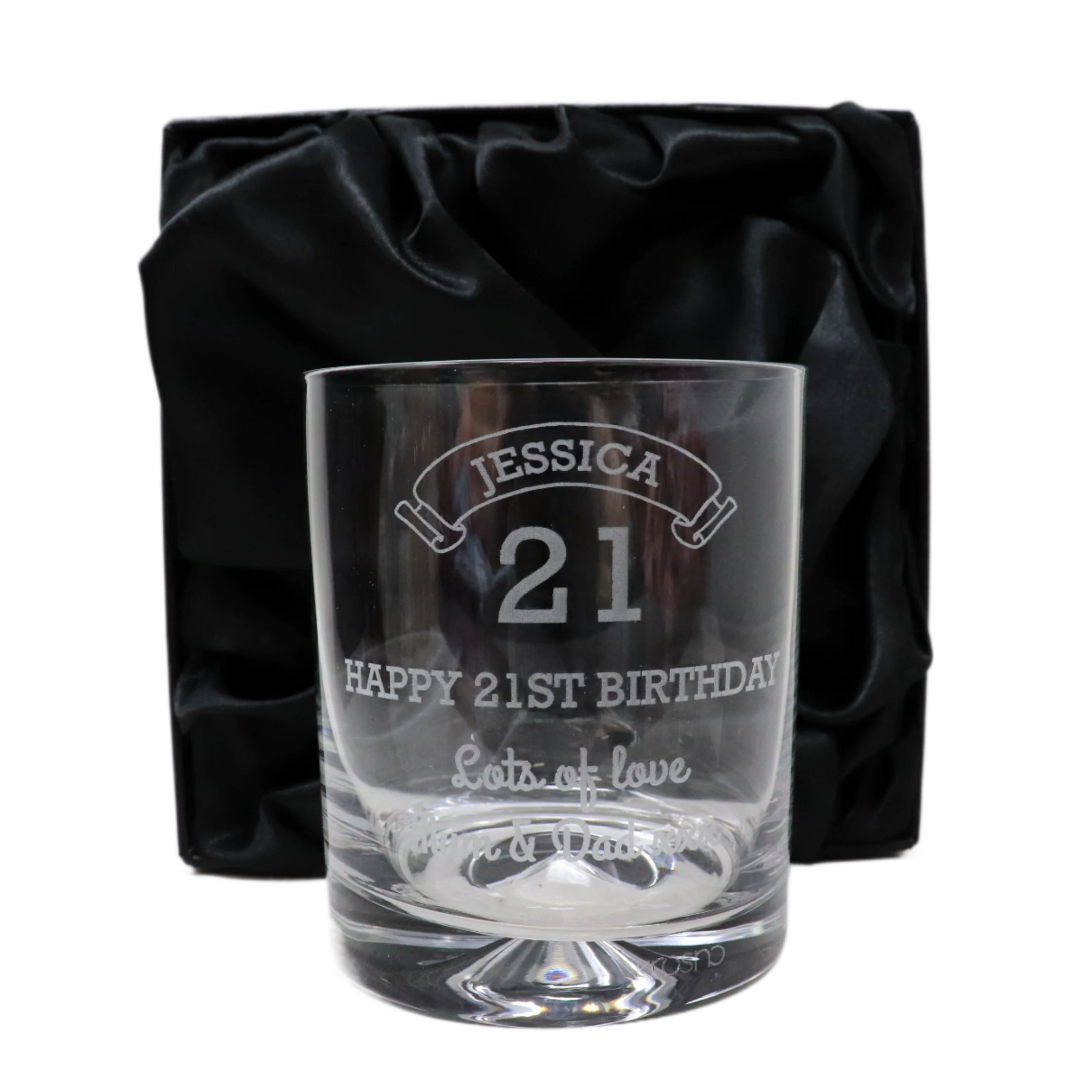 Personalised Birthday Age Glass Tumbler - Image 4