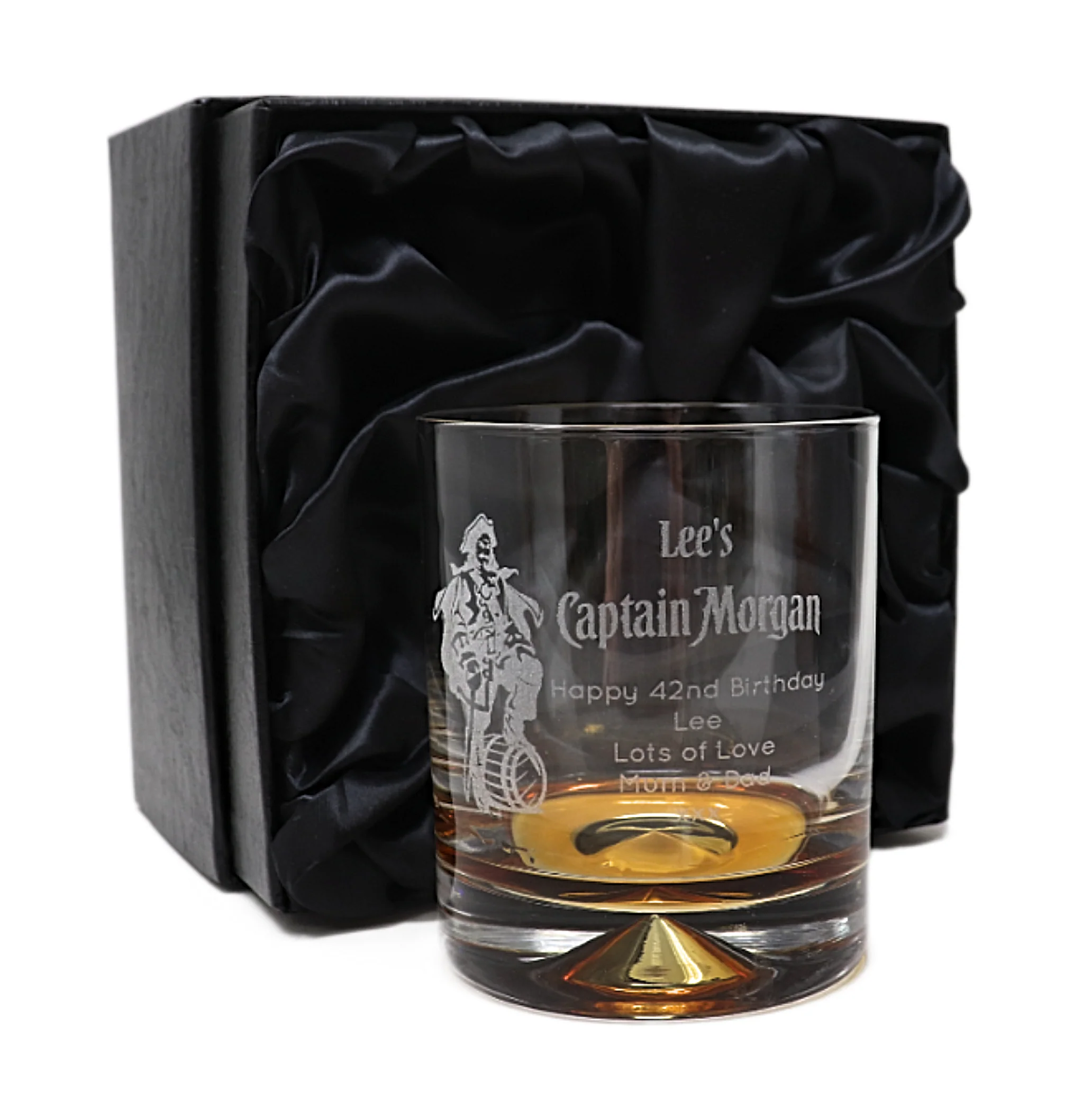 Personalised Captain Morgan Pirate Rum Glass Tumbler - Image 3