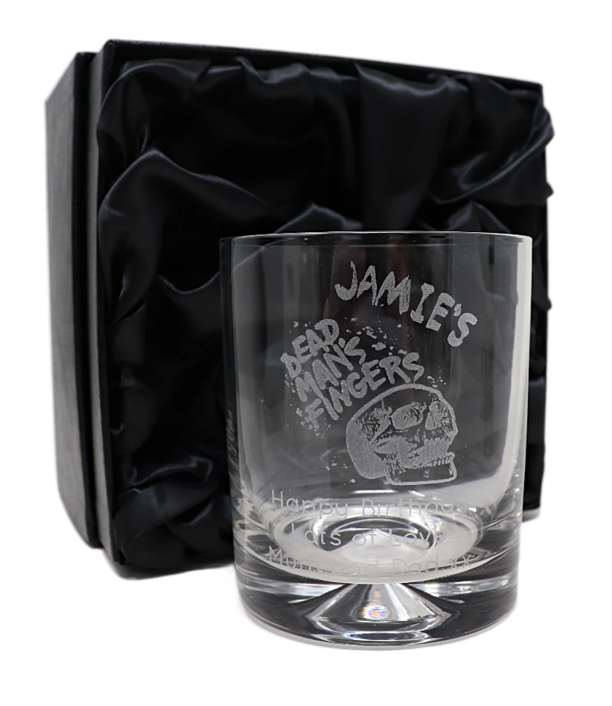 Personalised Engraved Dead Man's Fingers Rum Glass Tumbler - Image 4