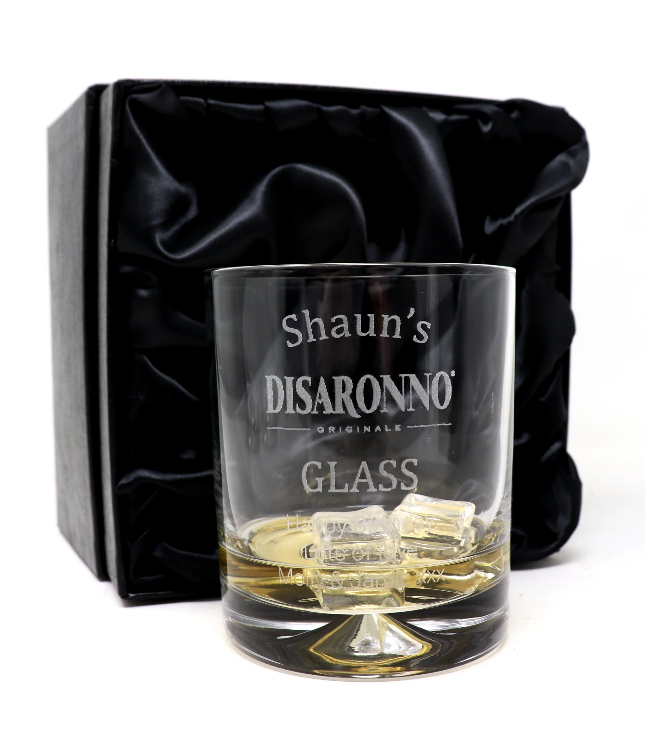 Personalised Glass Tumbler - Disaronno Design - Image 4