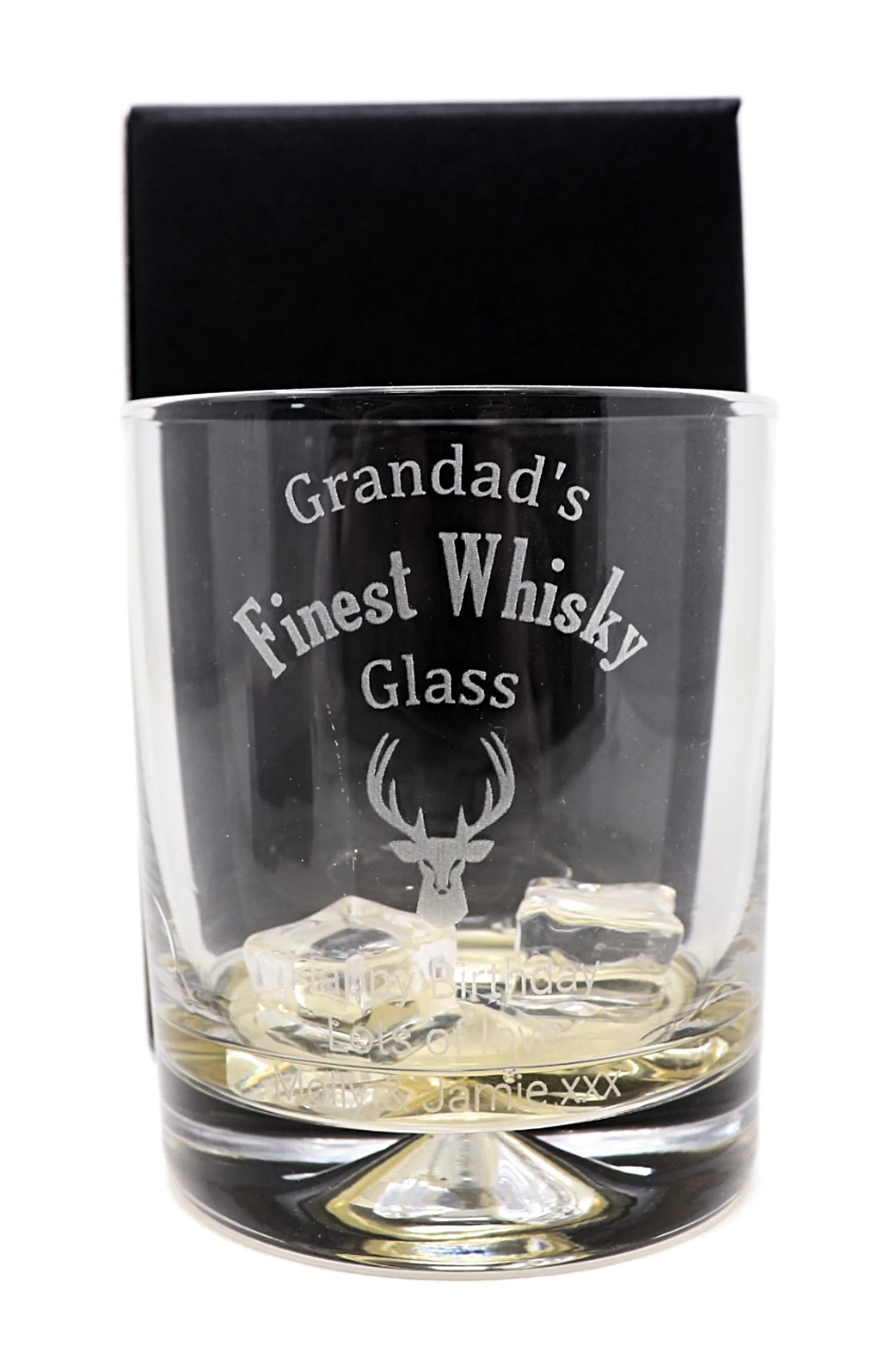 Personalised Glass Tumbler - Finest Whisky Design - Image 2
