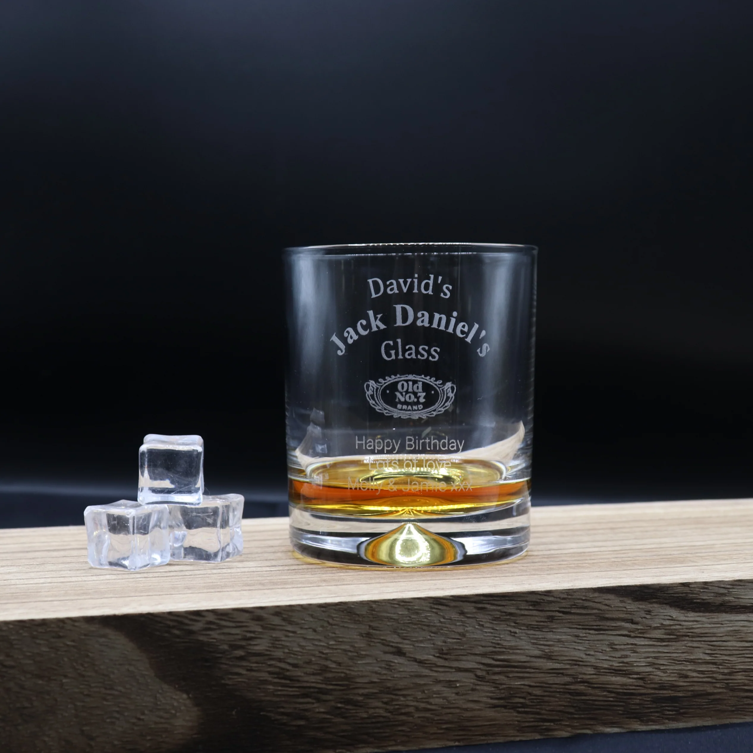 Personalised Jack Daniels Glass Tumbler