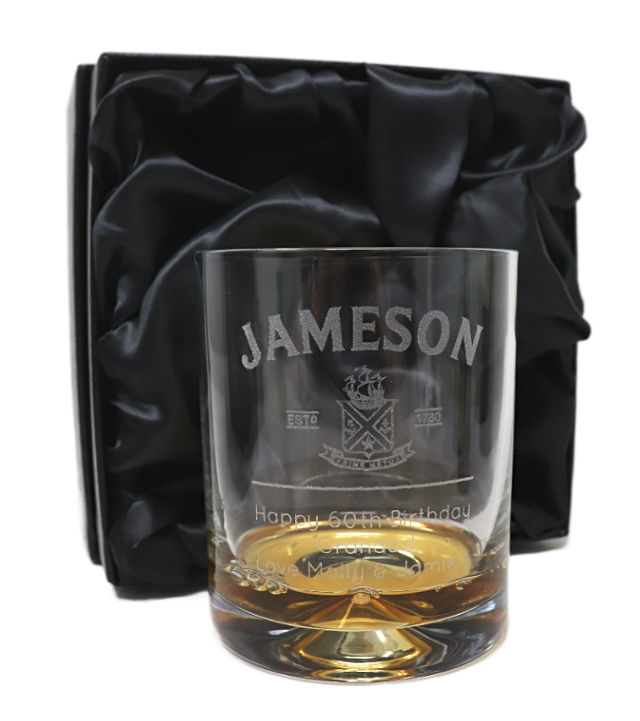 Personalised Glass Tumbler - Jameson Label Design - Image 2