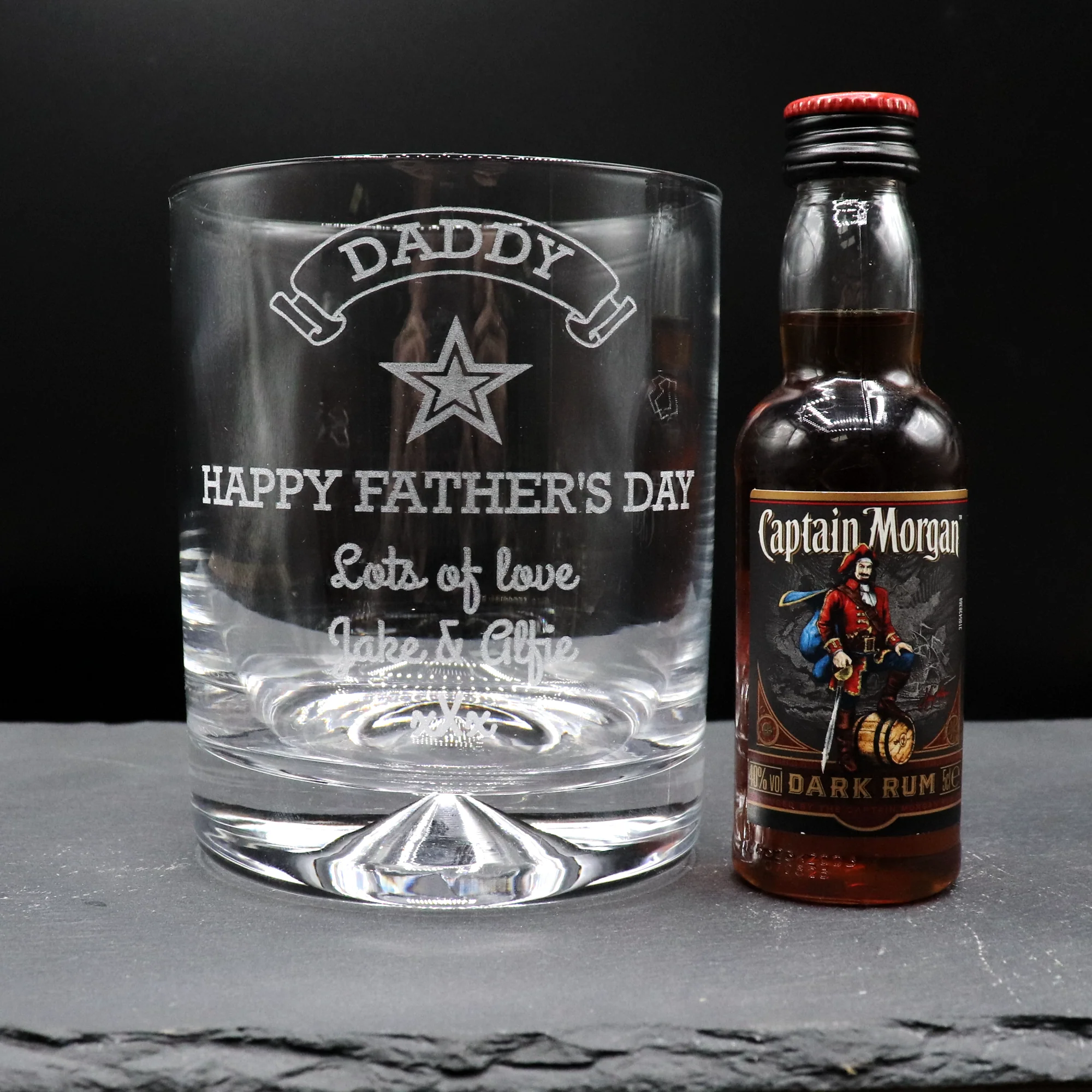 Personalised Glass Tumbler & Miniature Alcohol - Fathers Day Design - Image 12