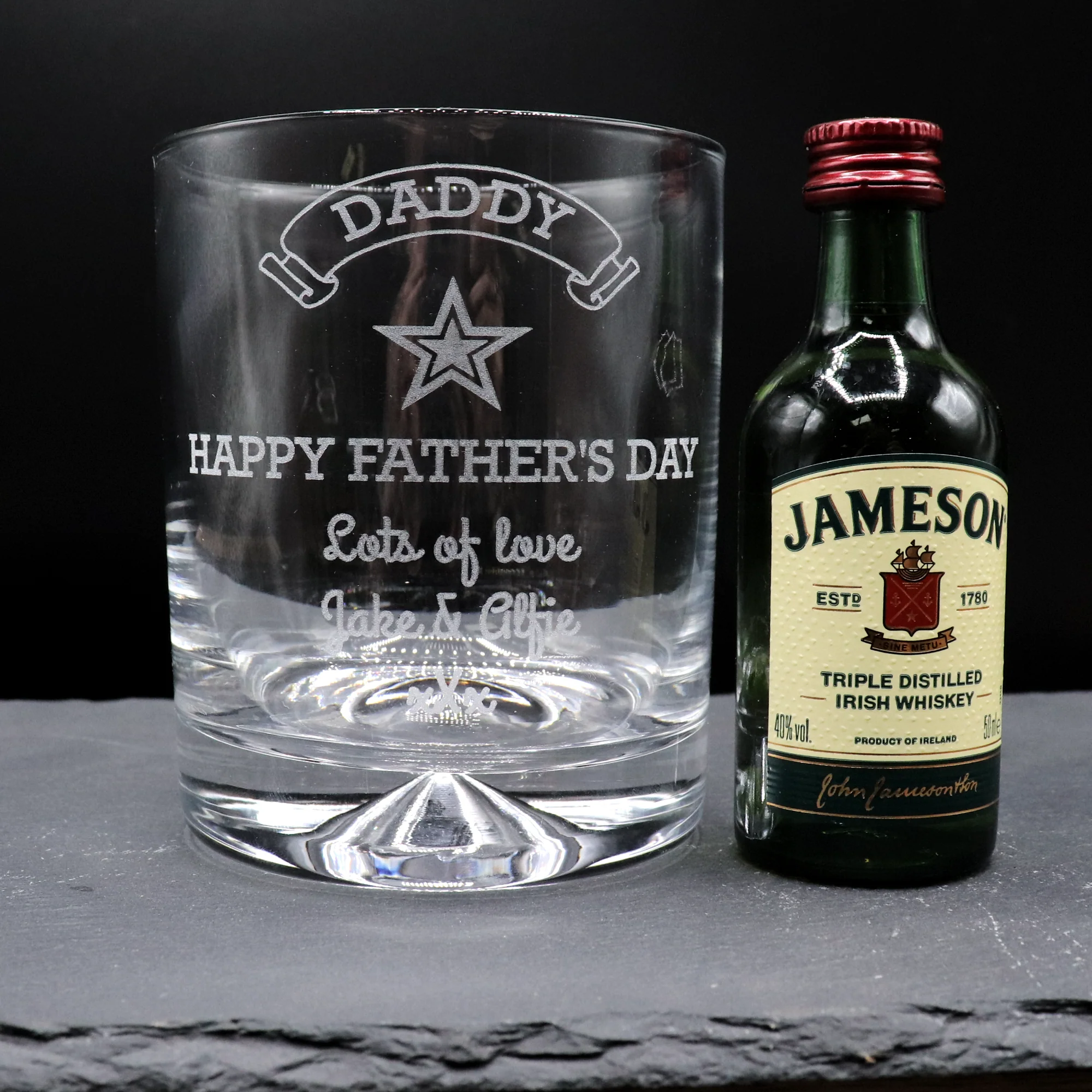 Personalised Glass Tumbler & Miniature Alcohol - Fathers Day Design - Image 16