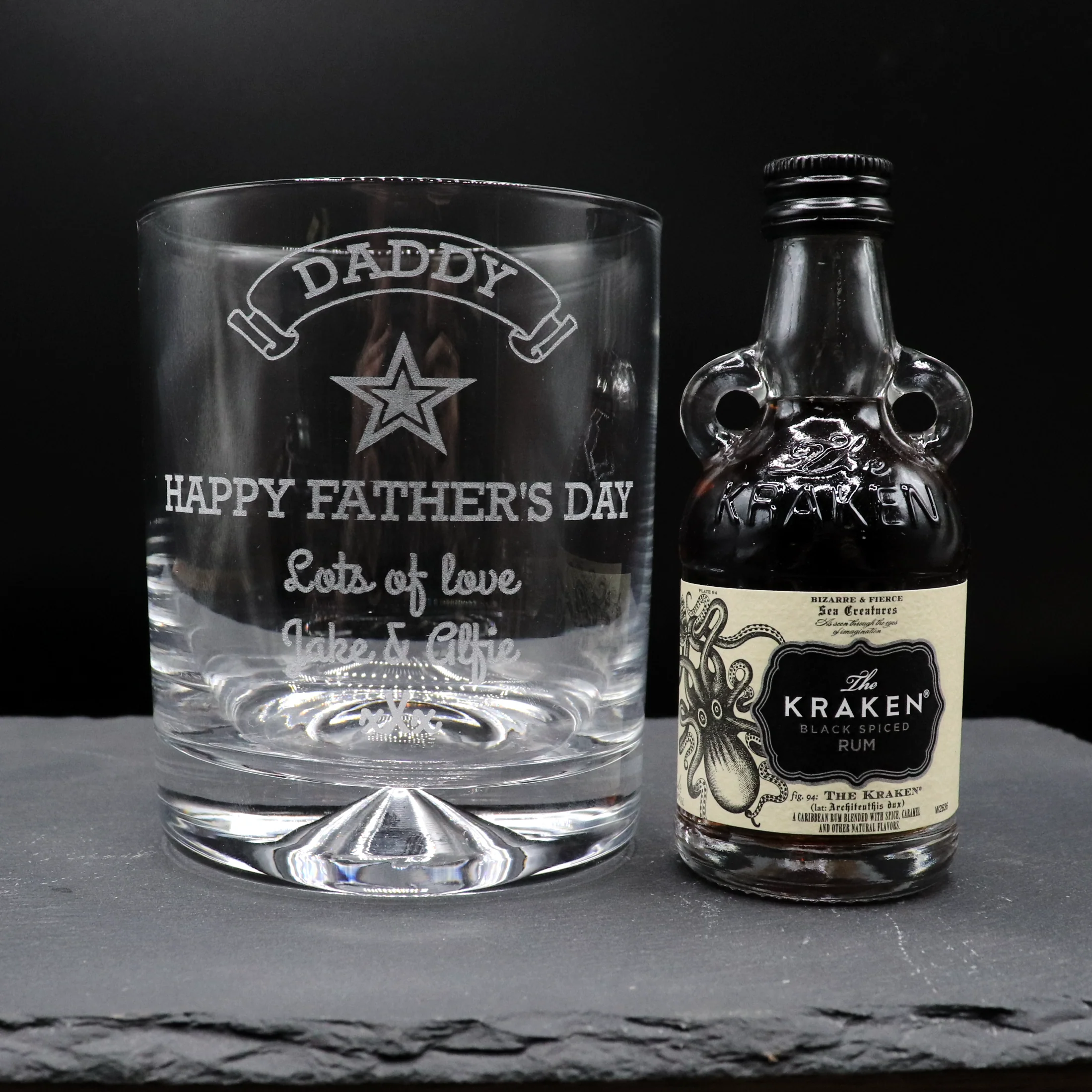 Personalised Glass Tumbler & Miniature Alcohol - Fathers Day Design - Image 17