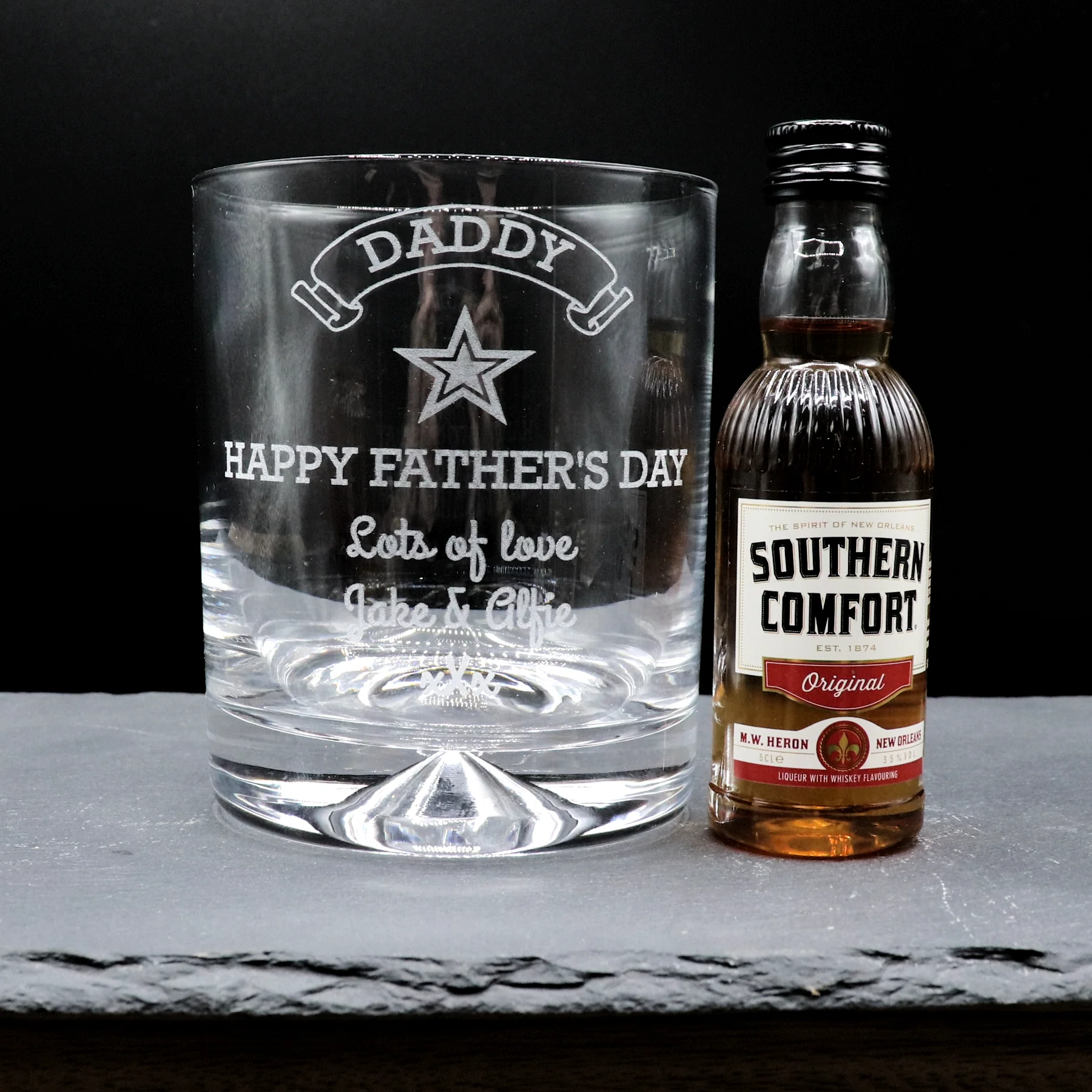 Personalised Glass Tumbler & Miniature Alcohol - Fathers Day Design - Image 18