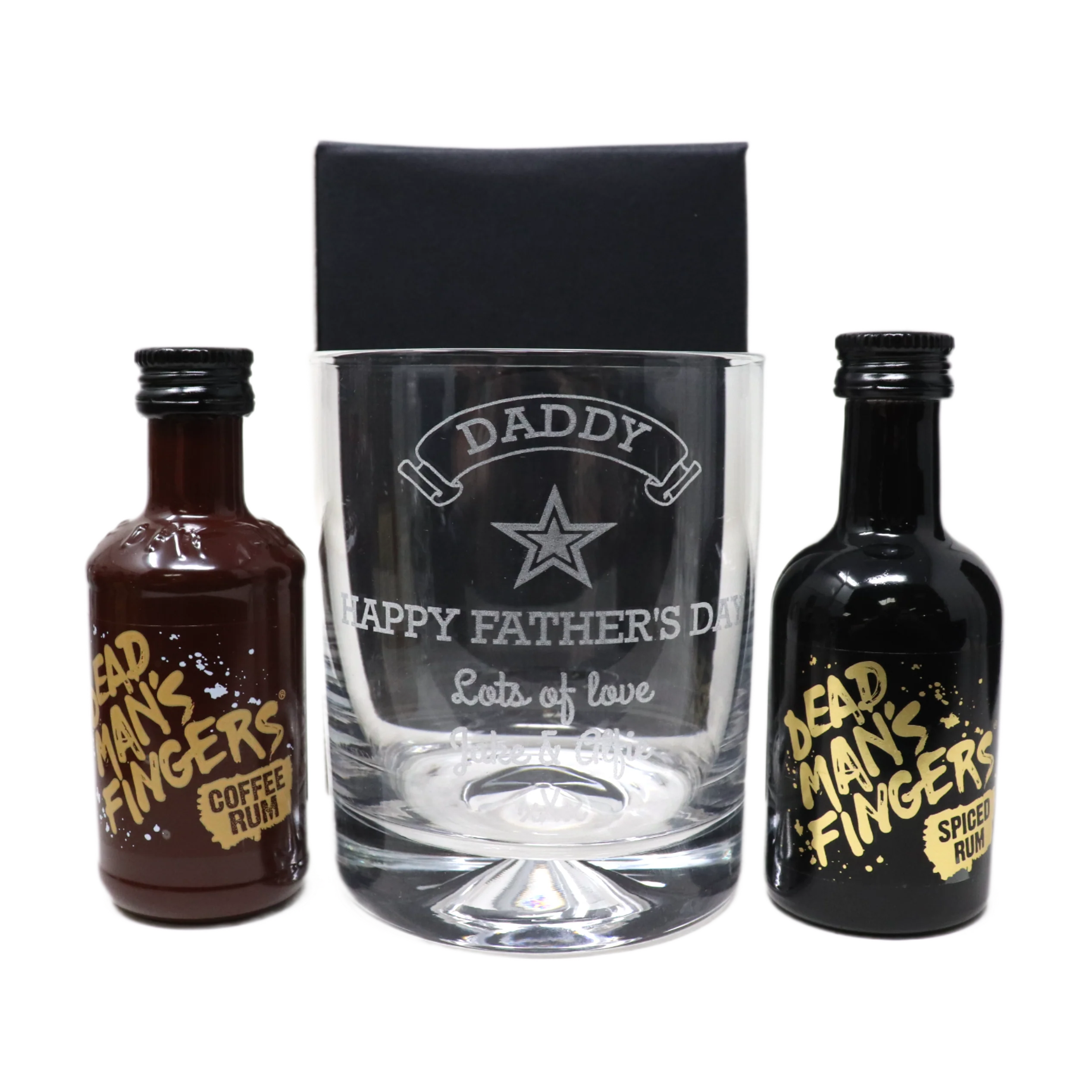 Personalised Glass Tumbler & Miniature Alcohol - Fathers Day Design - Image 5