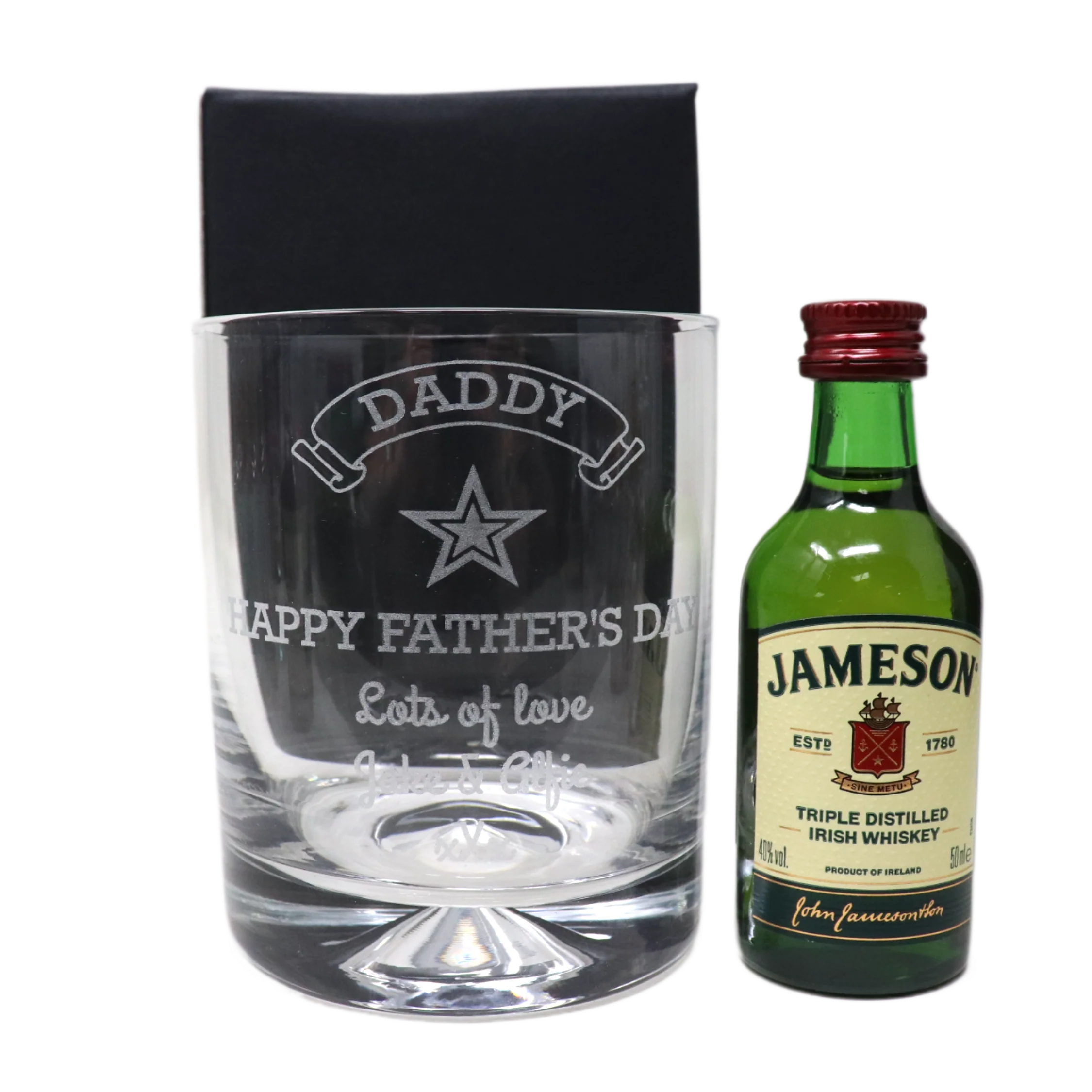 Personalised Glass Tumbler & Miniature Alcohol - Fathers Day Design - Image 8