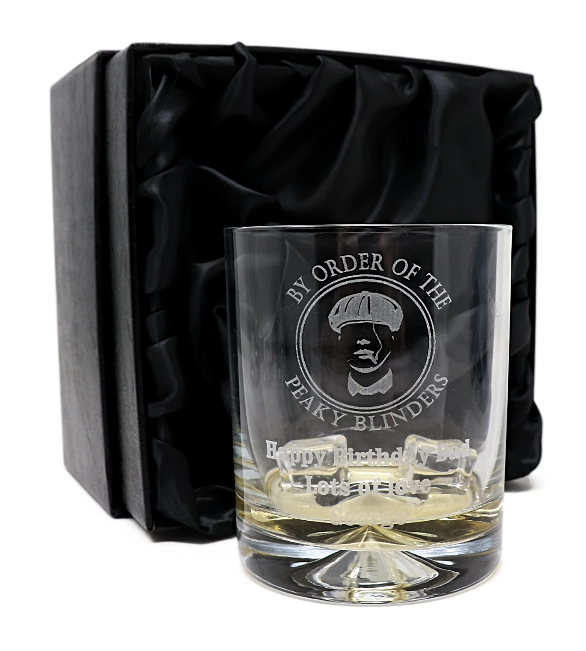 Personalised Glass Tumbler - Peaky Blinders Design - Image 4