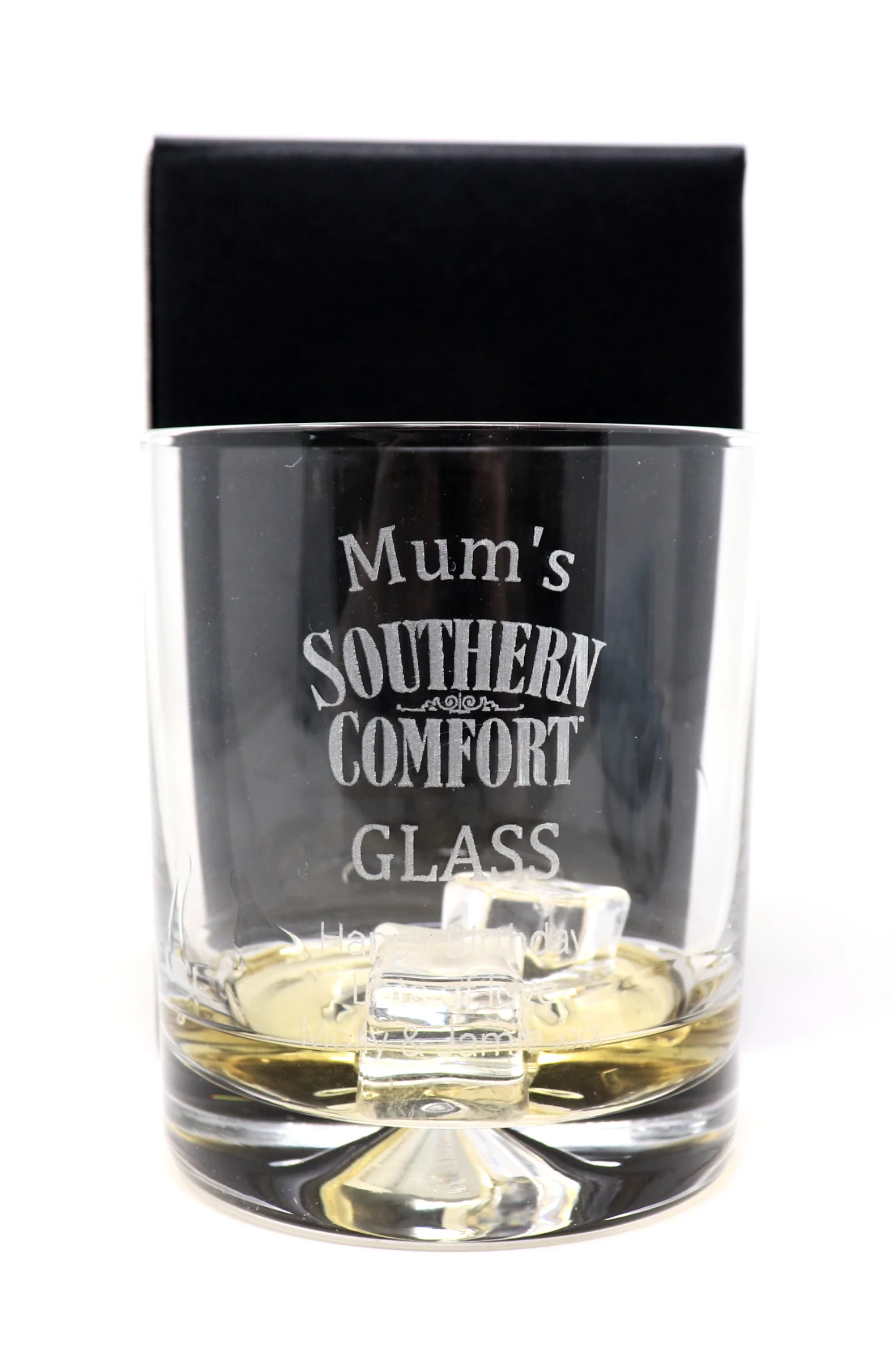 Personalised Glass Tumbler - Southern Comfort Design - Image 2