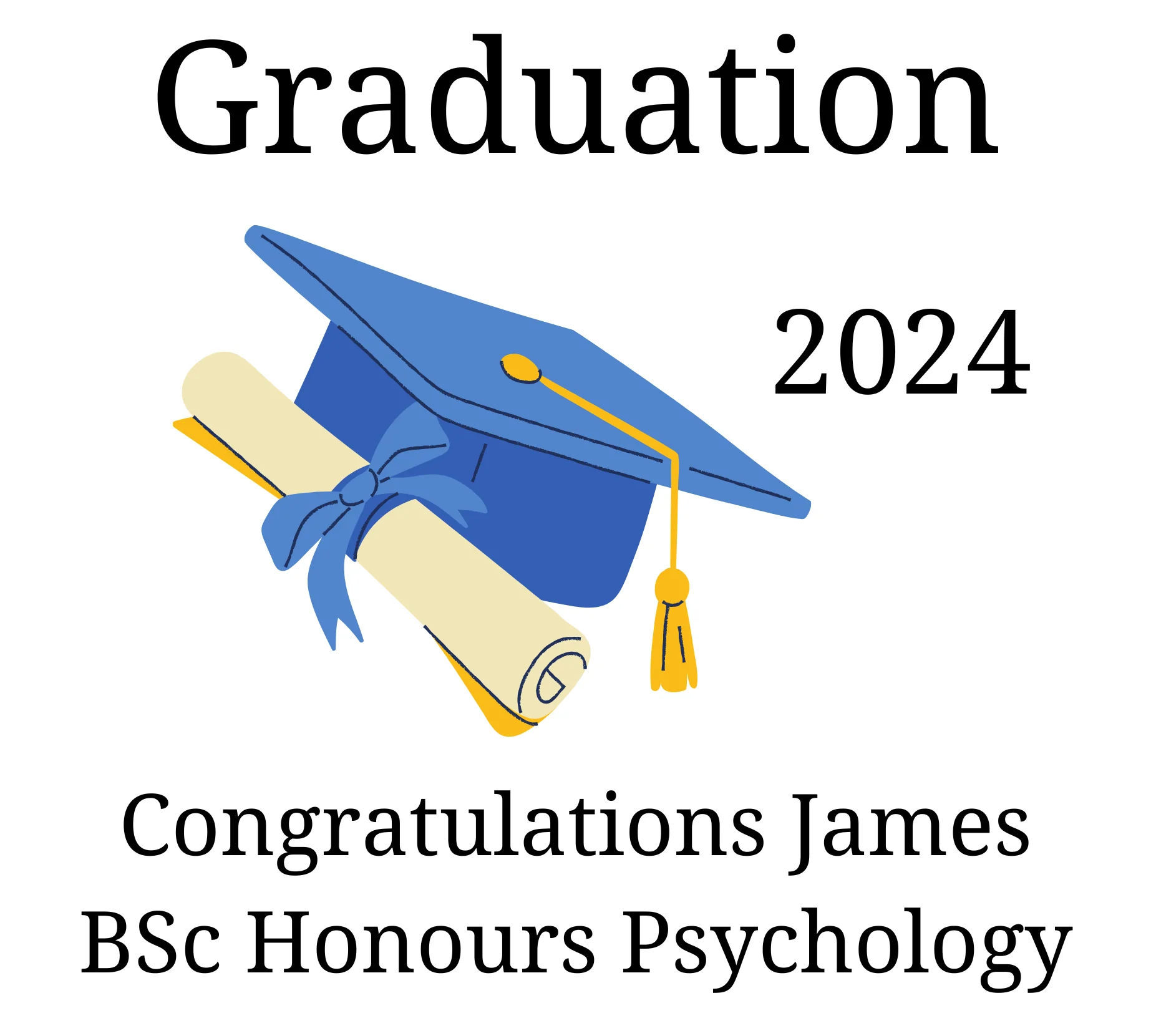Engraved Graduation Highball Glass & Personalised Miniature Alcohol Bottle - Image 5
