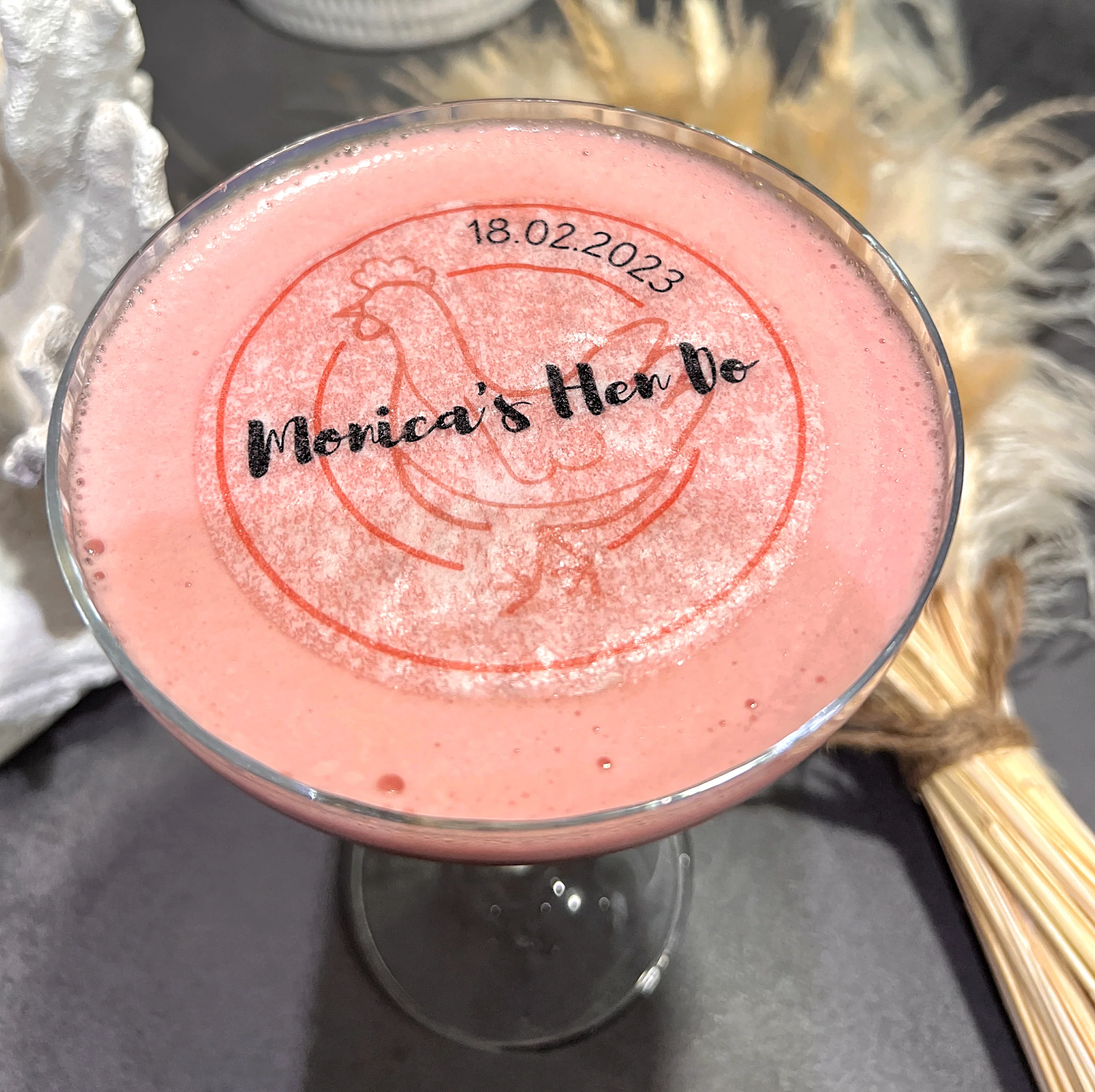 Personalised Hen Do Edible Cocktail Drink Toppers - Image 2