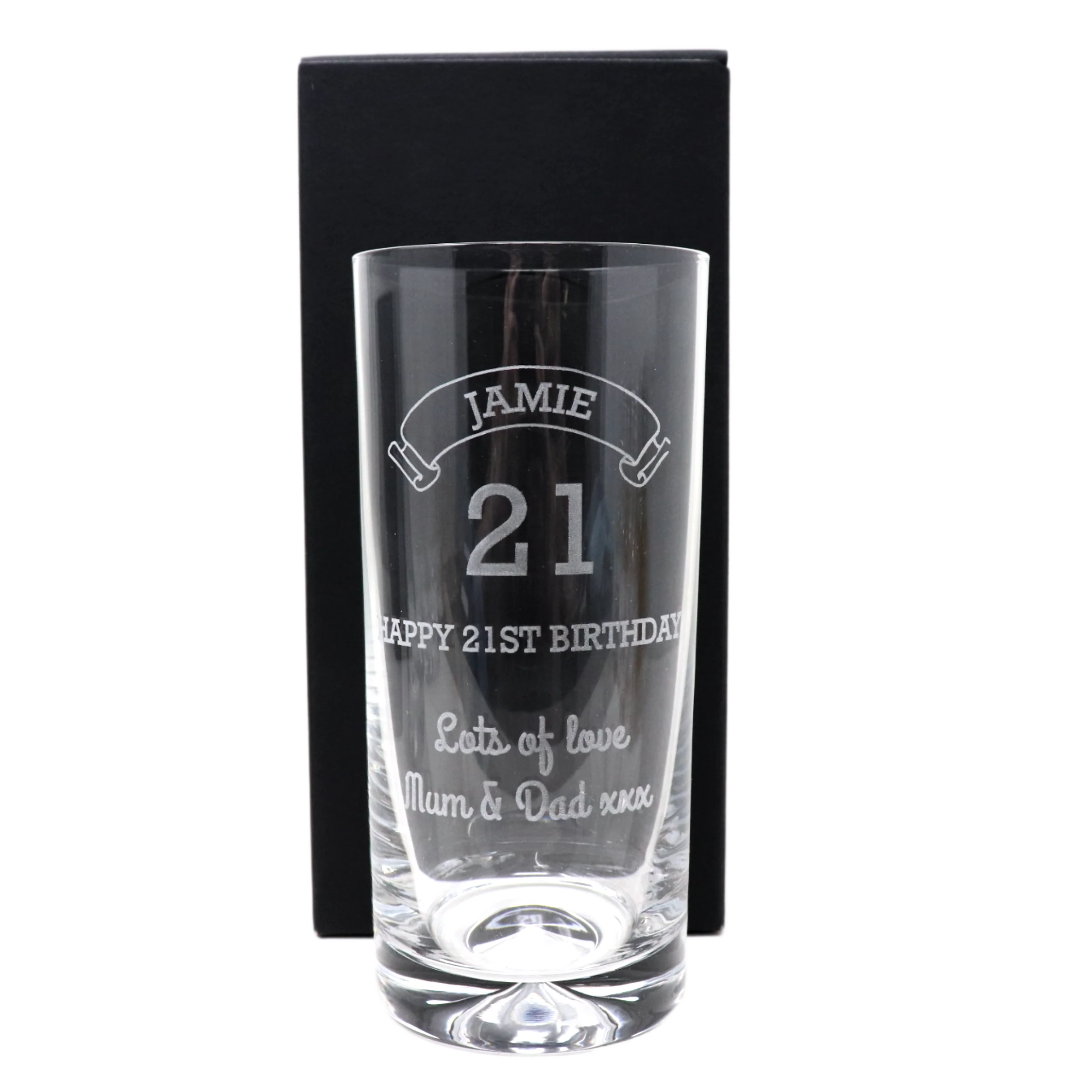 Personalised Birthday Age Highball Glass - Image 3