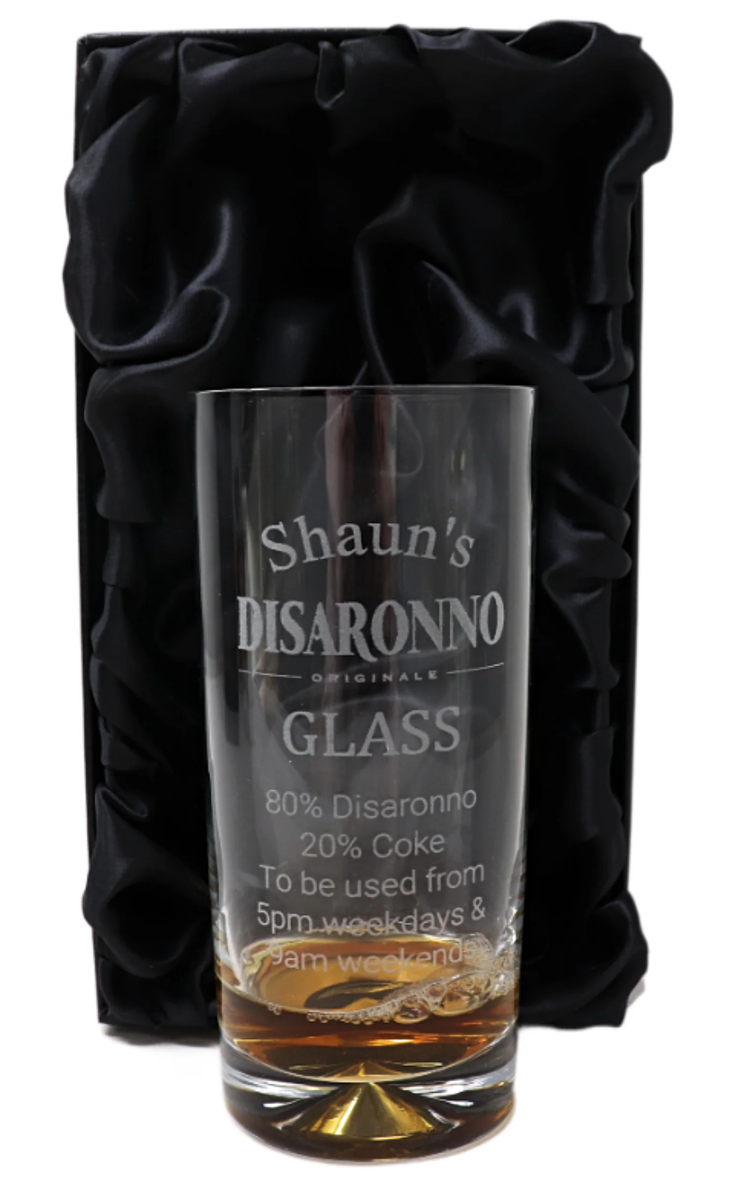 Personalised Highball Glass - Disaronno % Design - Image 2