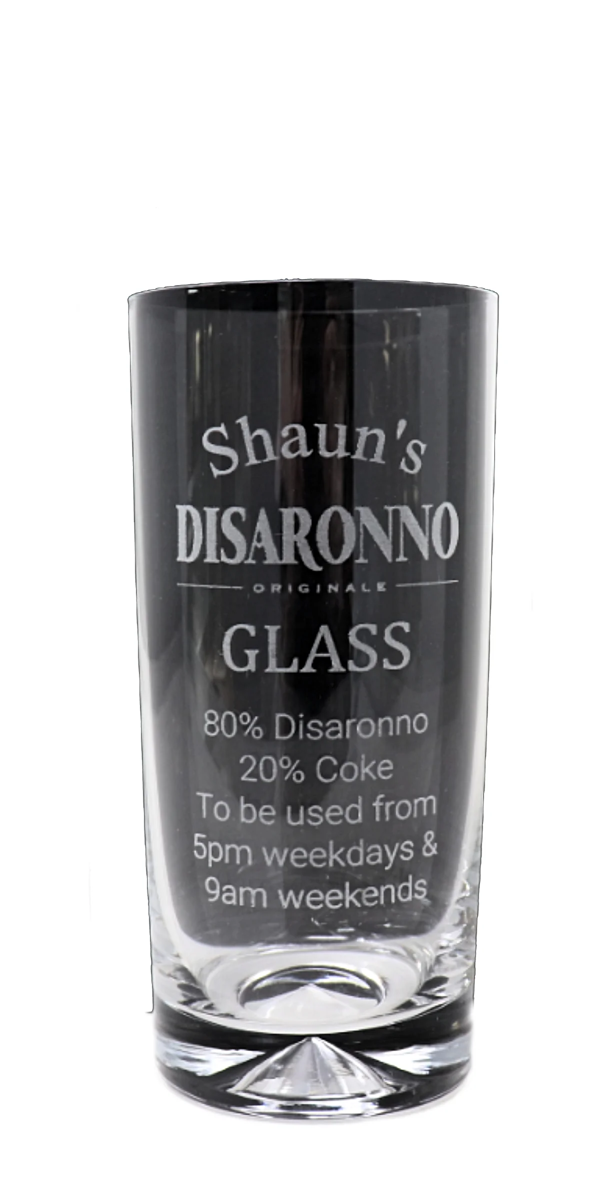 Personalised Highball Glass - Disaronno % Design - Image 4