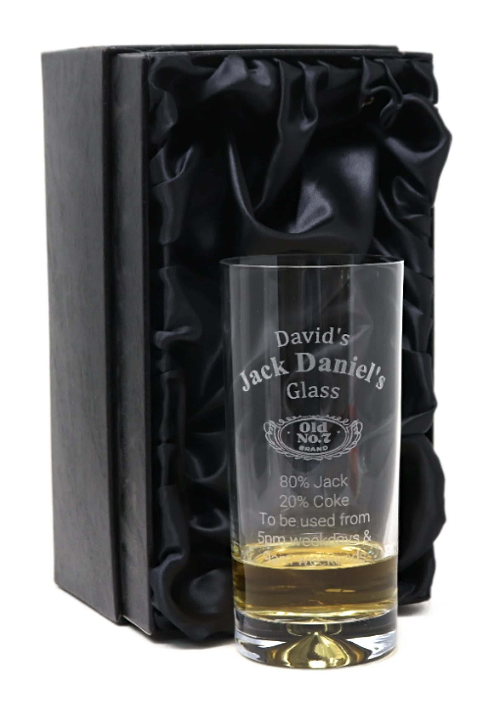 Personalised Highball Glass - Jack Daniels % Design - Image 2